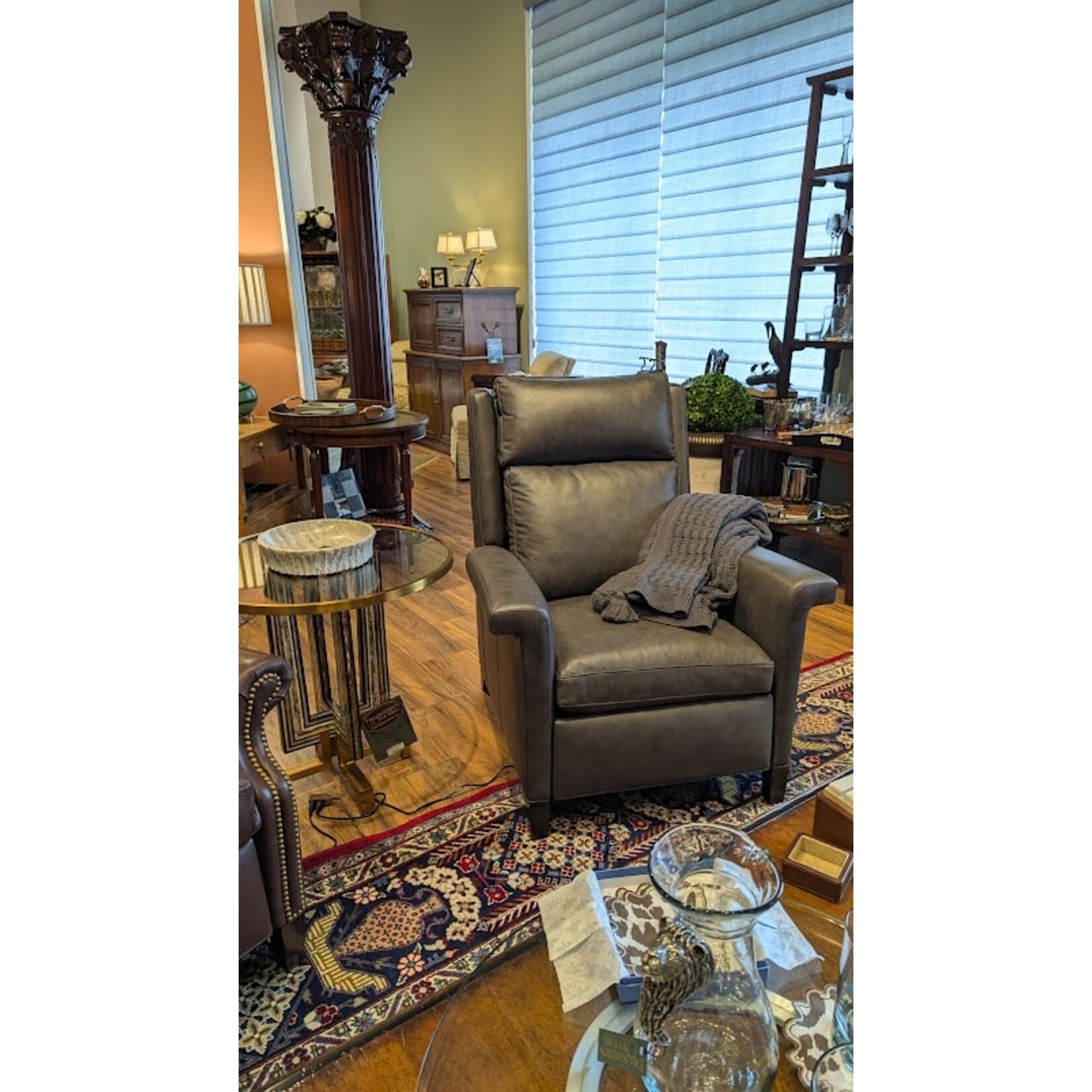 Zestt Organics Abrams Knit Charcoal Throw Blanket