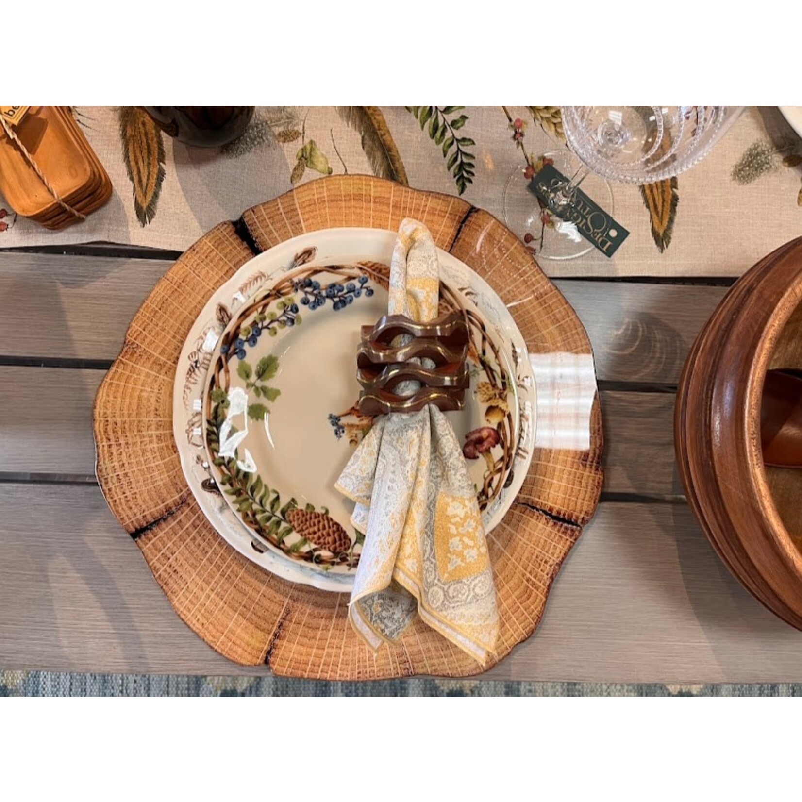 Kim Seybert Woodland Placemat in Natural & Brown