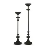 RAZ Imports Black Candle Holder