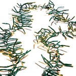 RAZ Imports Cluster Garland White Lights Green Wire 15' Battery