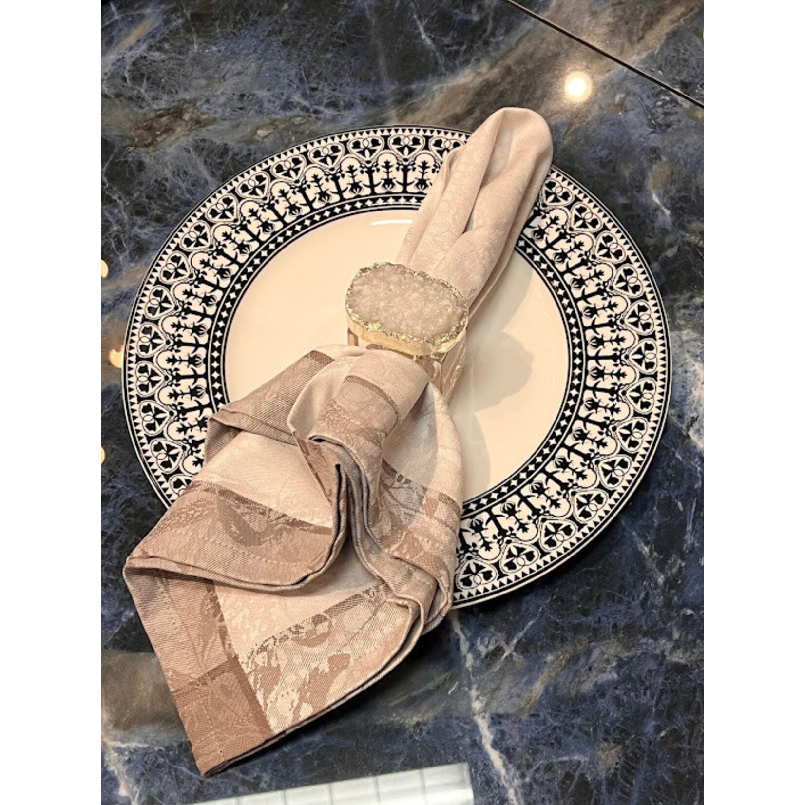 Kim Seybert Rock Crystal Napkin Ring Set of 4