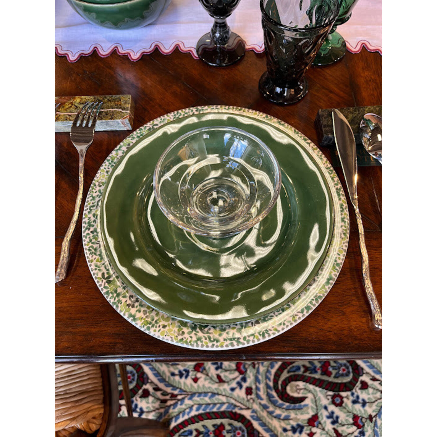 Gien Songe "Dream" Garden of Leaves Dinner Plate