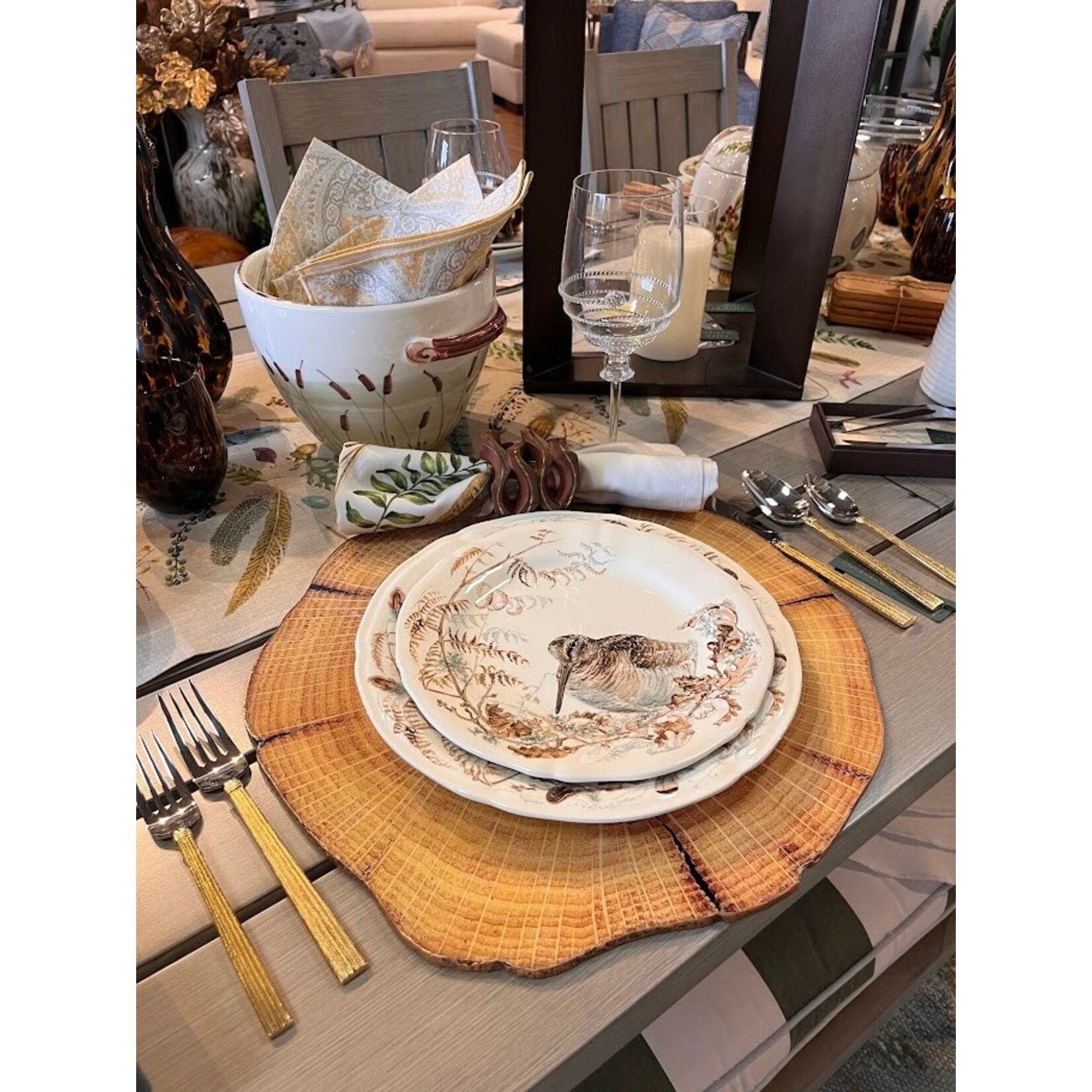 Michael Aram Wheat Gold 5 Piece Flatware Set