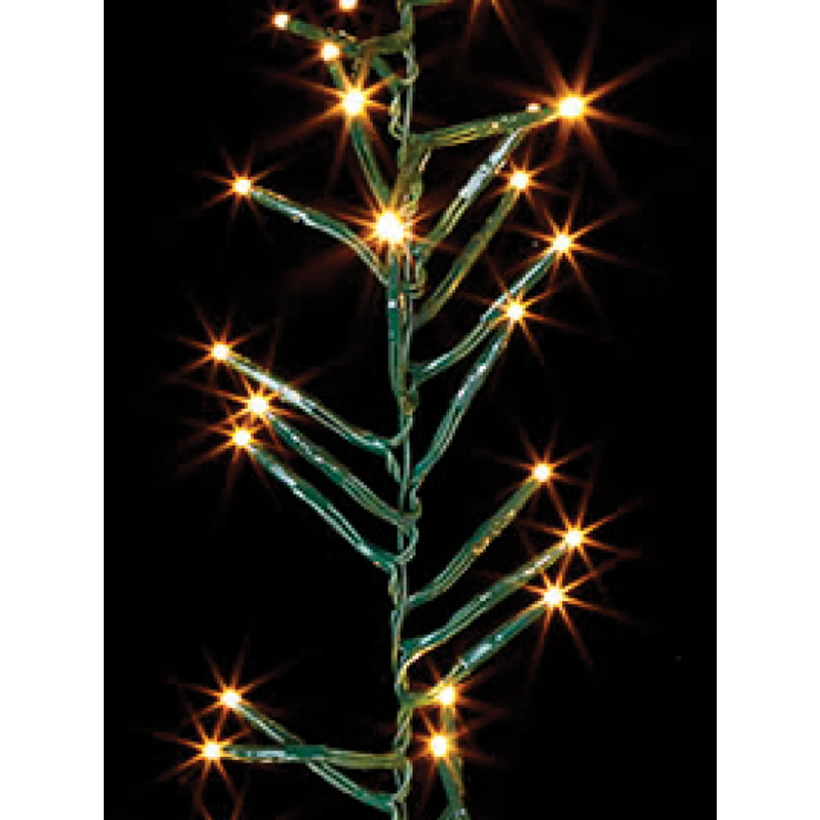 RAZ Imports Cluster Garland White Lights Green Wire 15' Battery