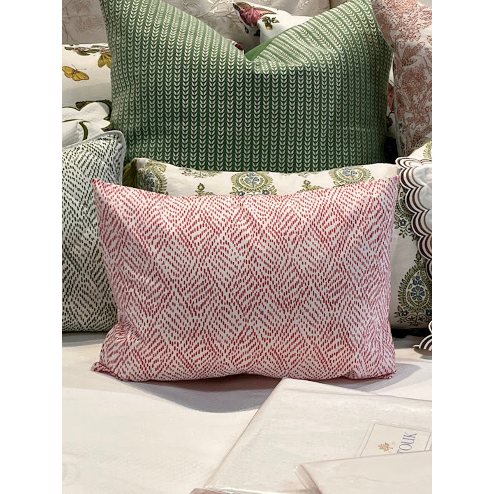 Matouk Duma Diamond Boudoir Sham Berry