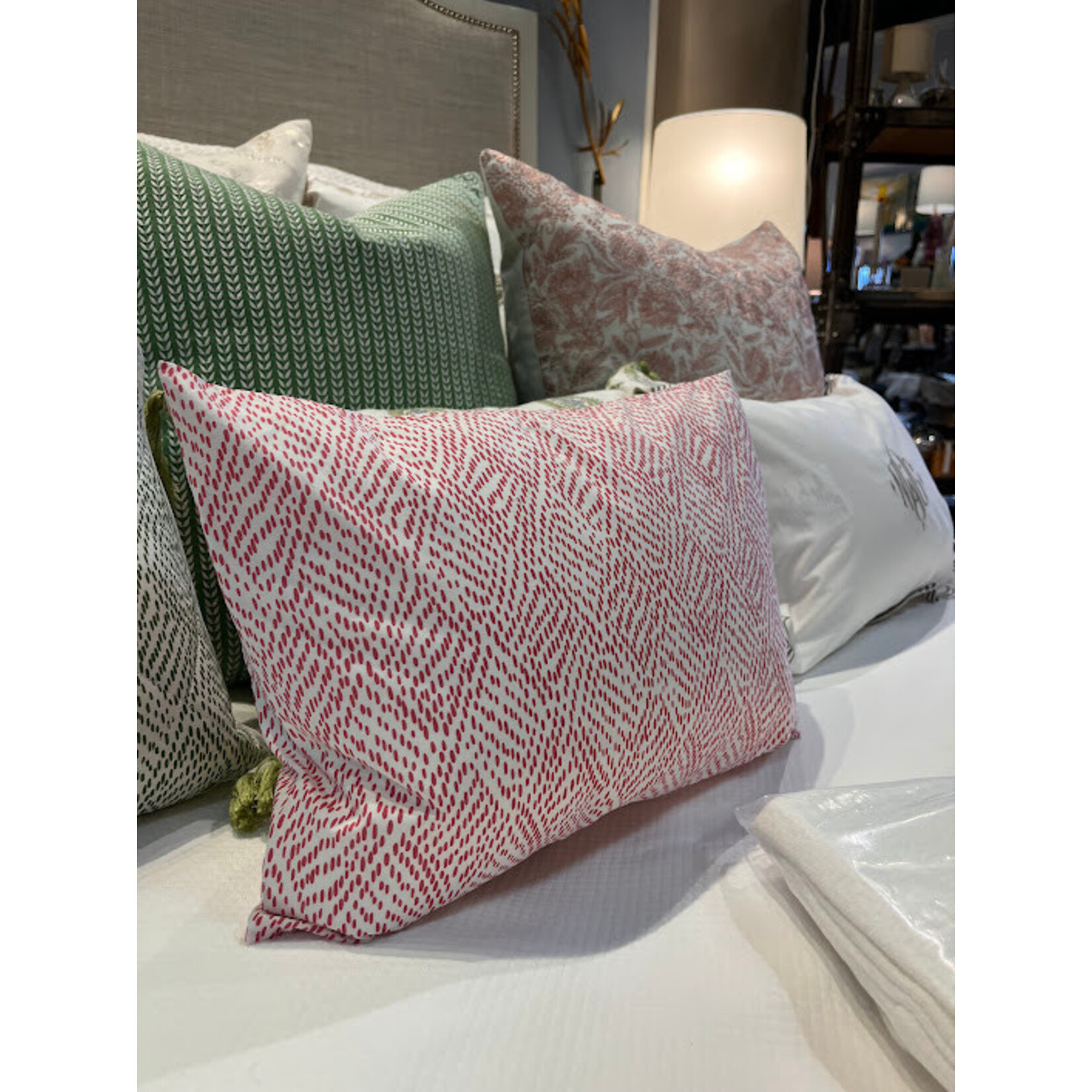 Matouk Duma Diamond Boudoir Sham Berry