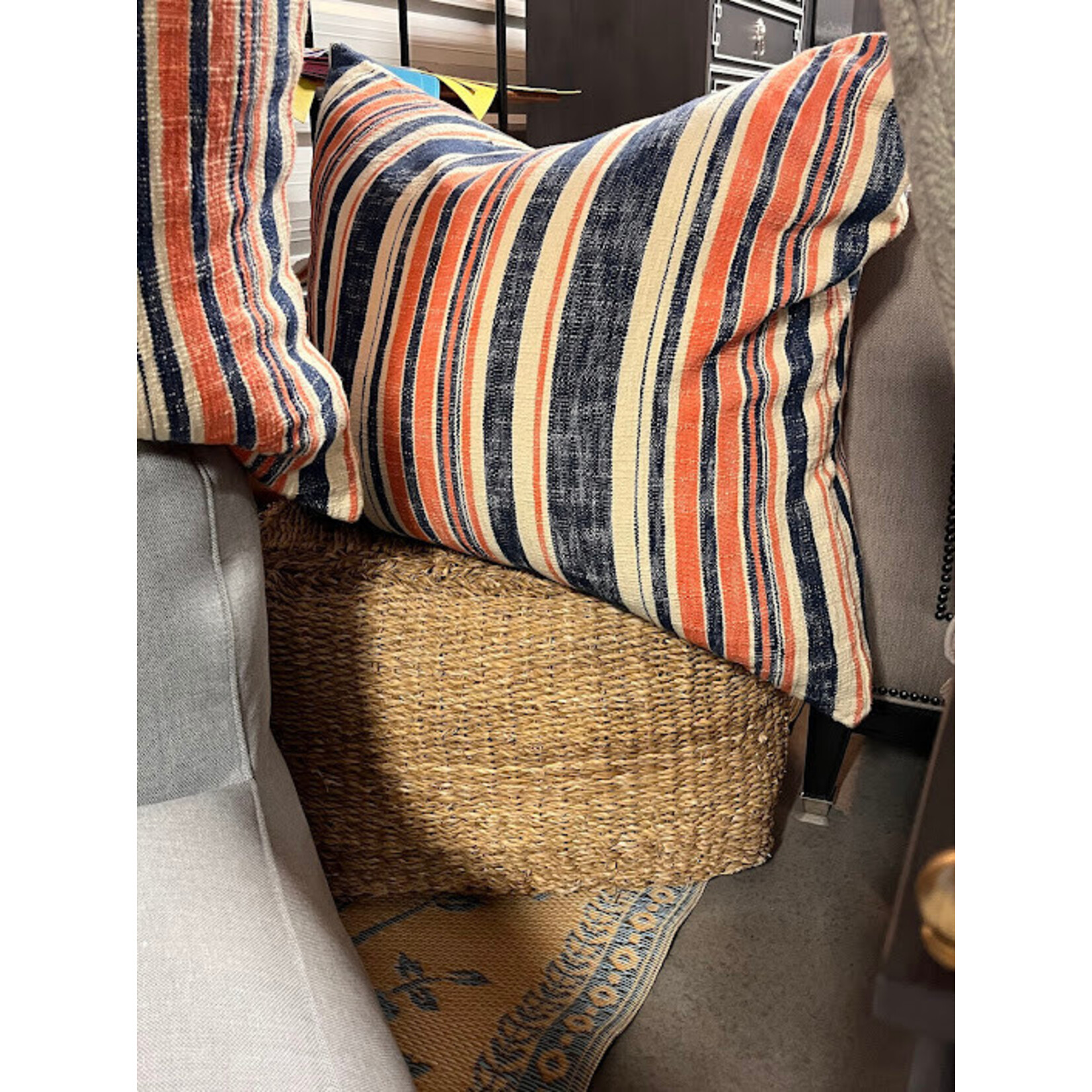 Napa Home and Garden Seagrass Square Ottoman