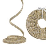 RAZ Imports Gold Beaded Garland 15'x.5"