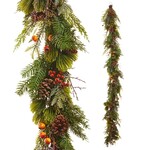 RAZ Imports Berry and Pod Garland 6'
