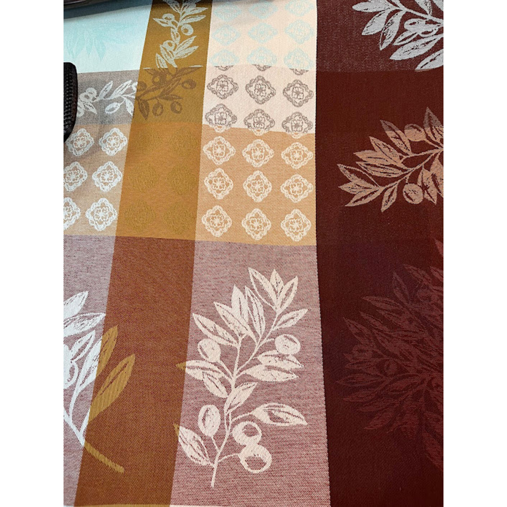 Provence Distributions Rectangle Olivado Turquoise 98x62 Tablecloth