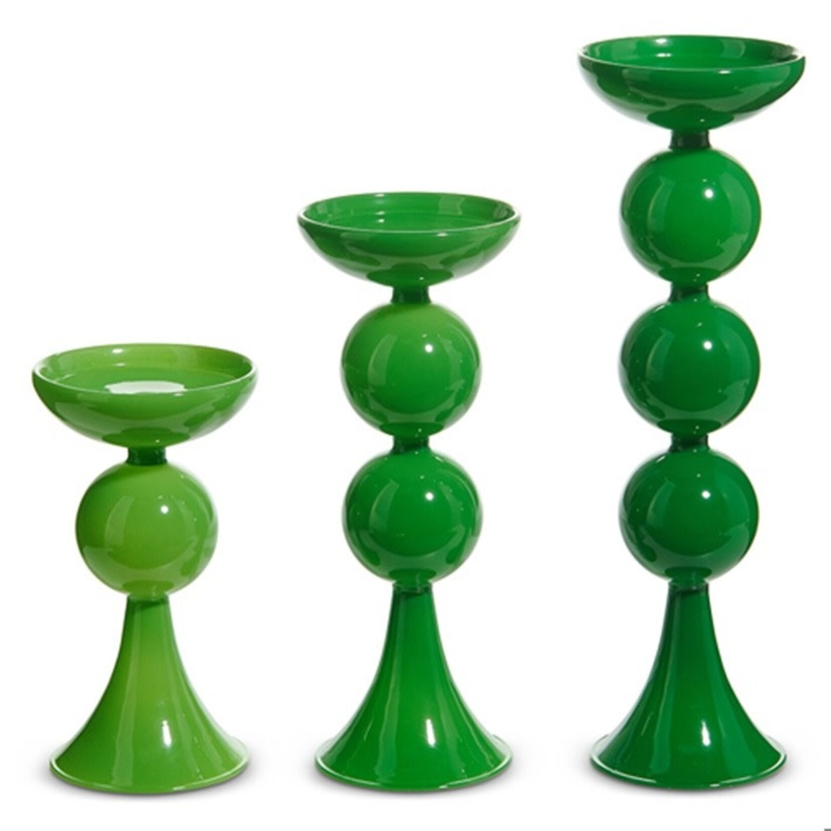 RAZ Imports Green Candle Holder