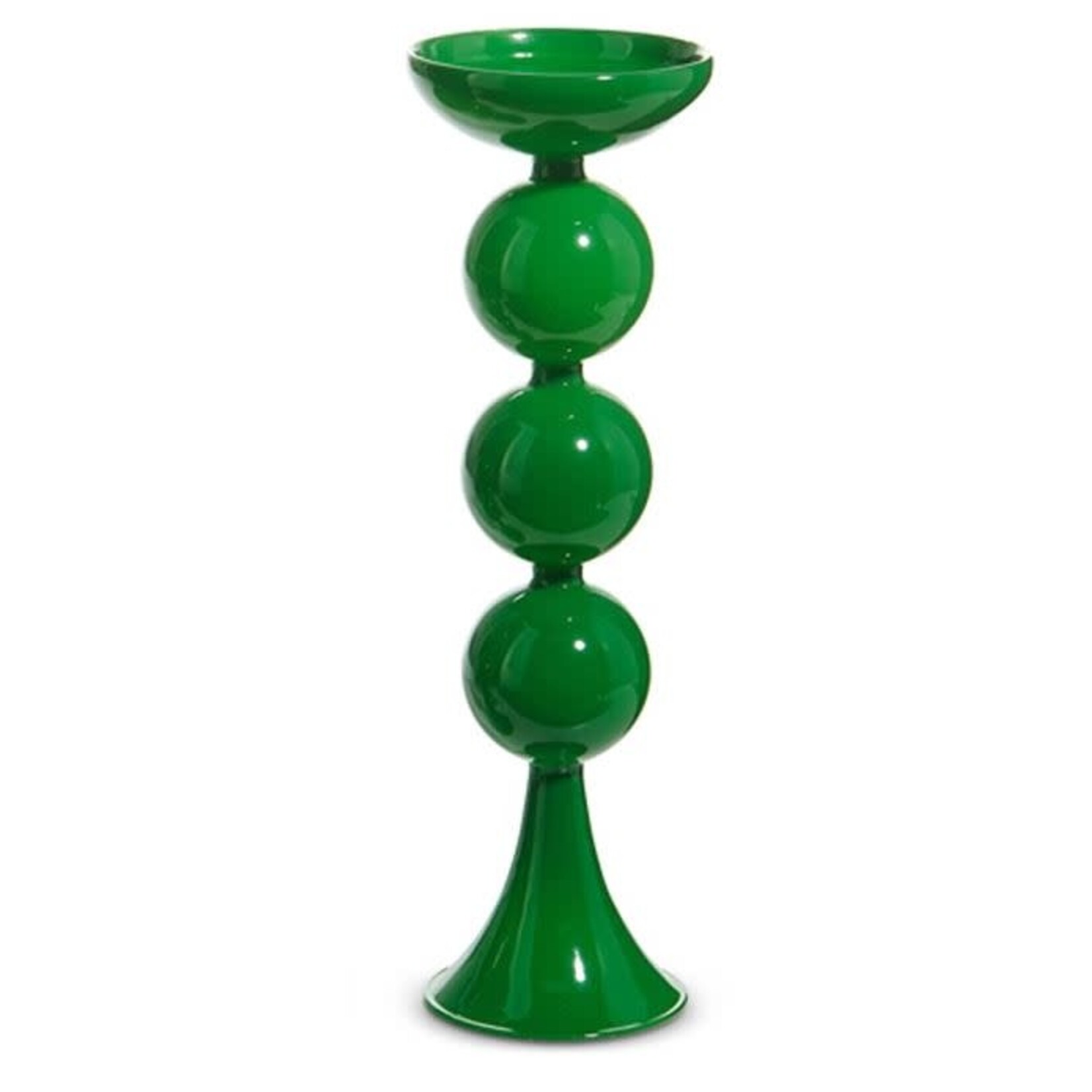 RAZ Imports Green Candle Holder