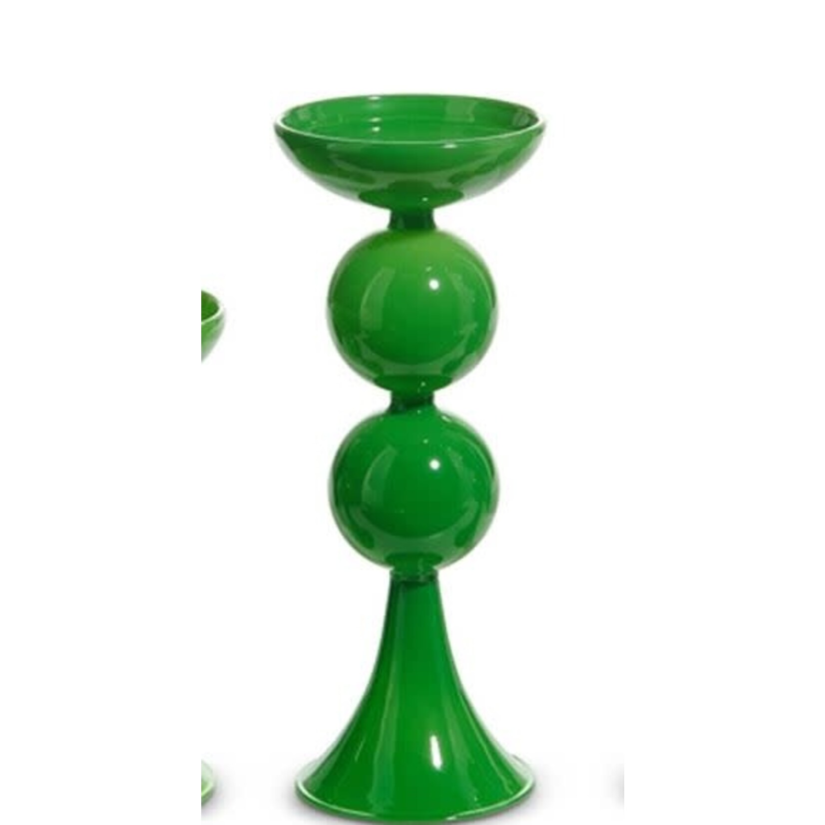 RAZ Imports Green Candle Holder