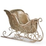 RAZ Imports Silver Antique Sleigh 14.75"