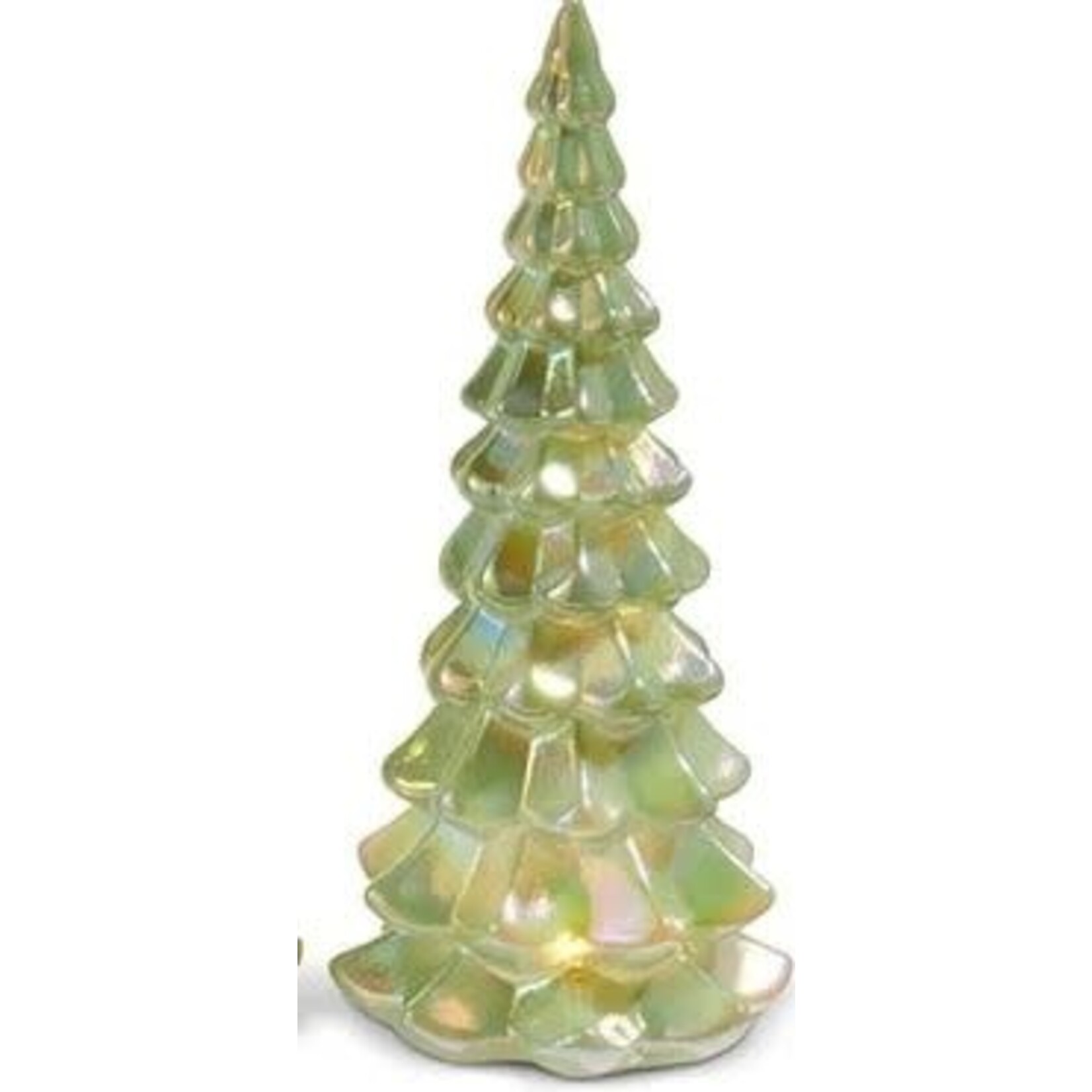 RAZ Imports Lighted Green Iridescent Tree