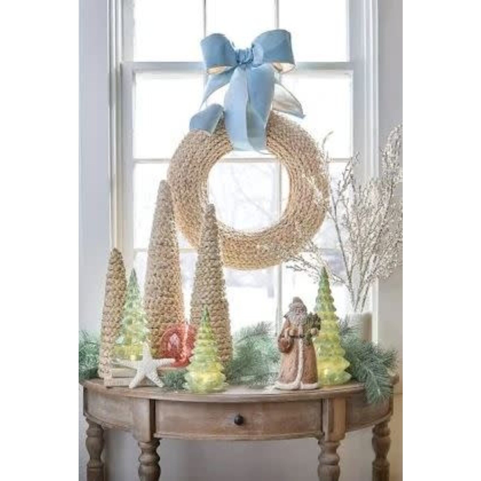 RAZ Imports Lighted Green Iridescent Tree