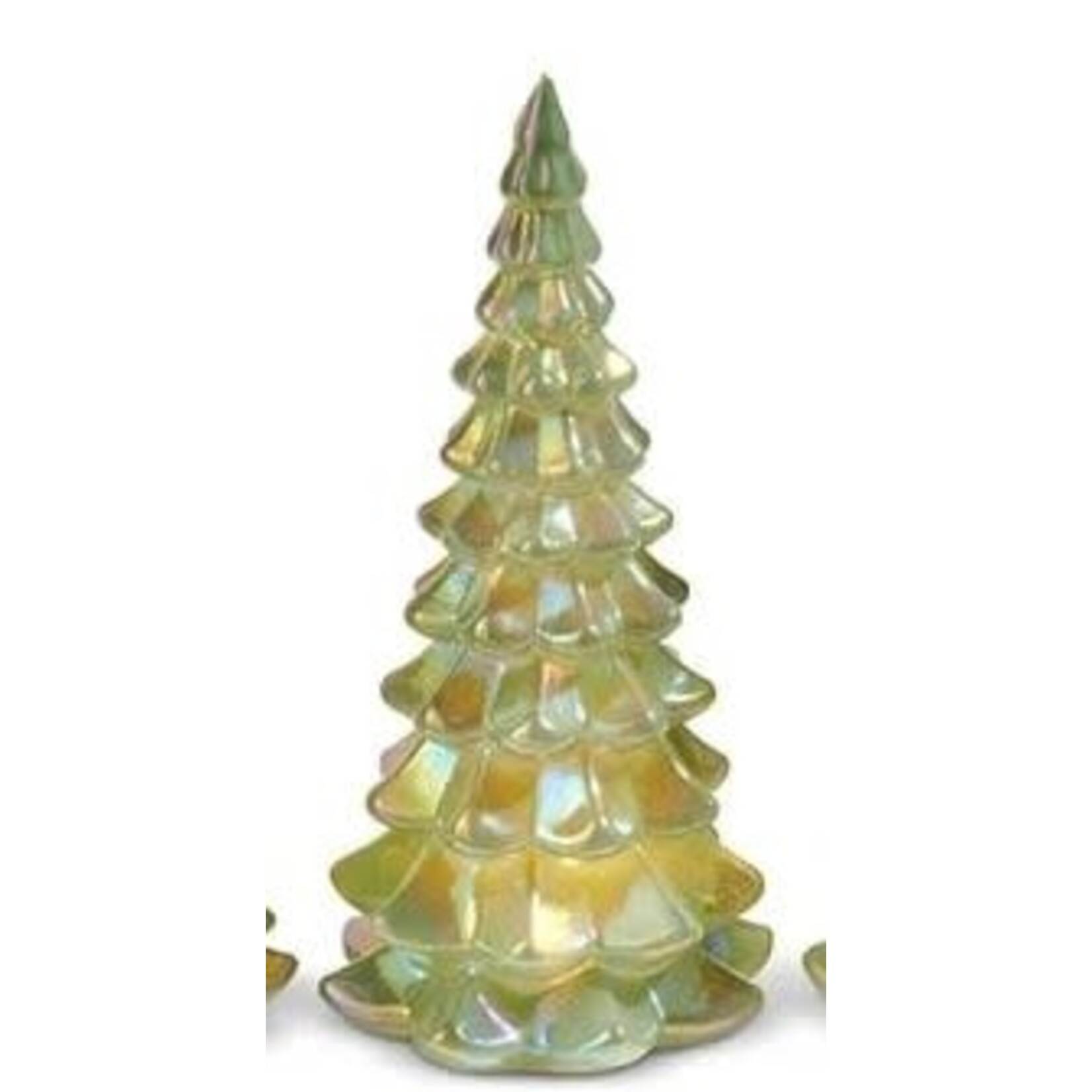RAZ Imports Lighted Green Iridescent Tree