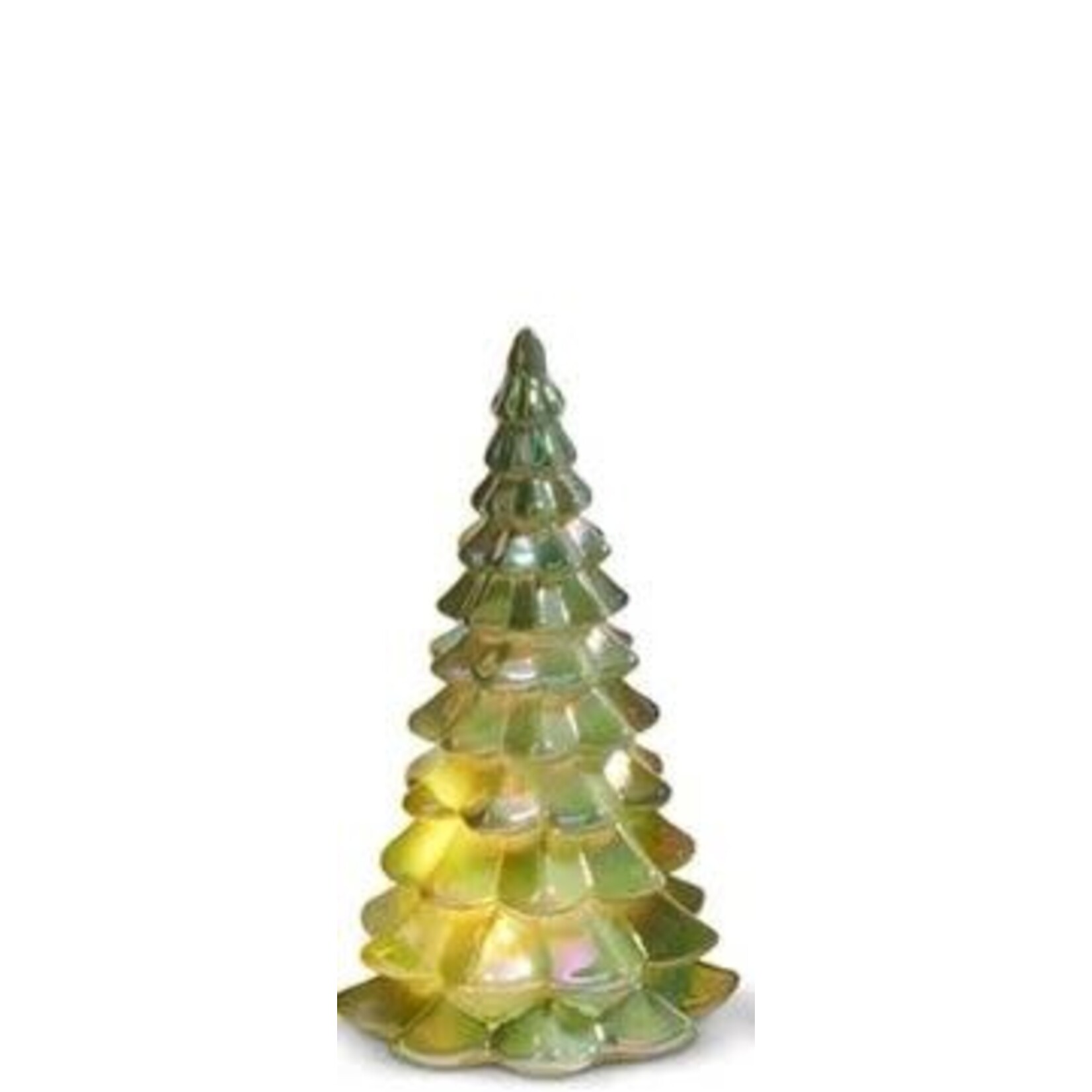 RAZ Imports Lighted Green Iridescent Tree