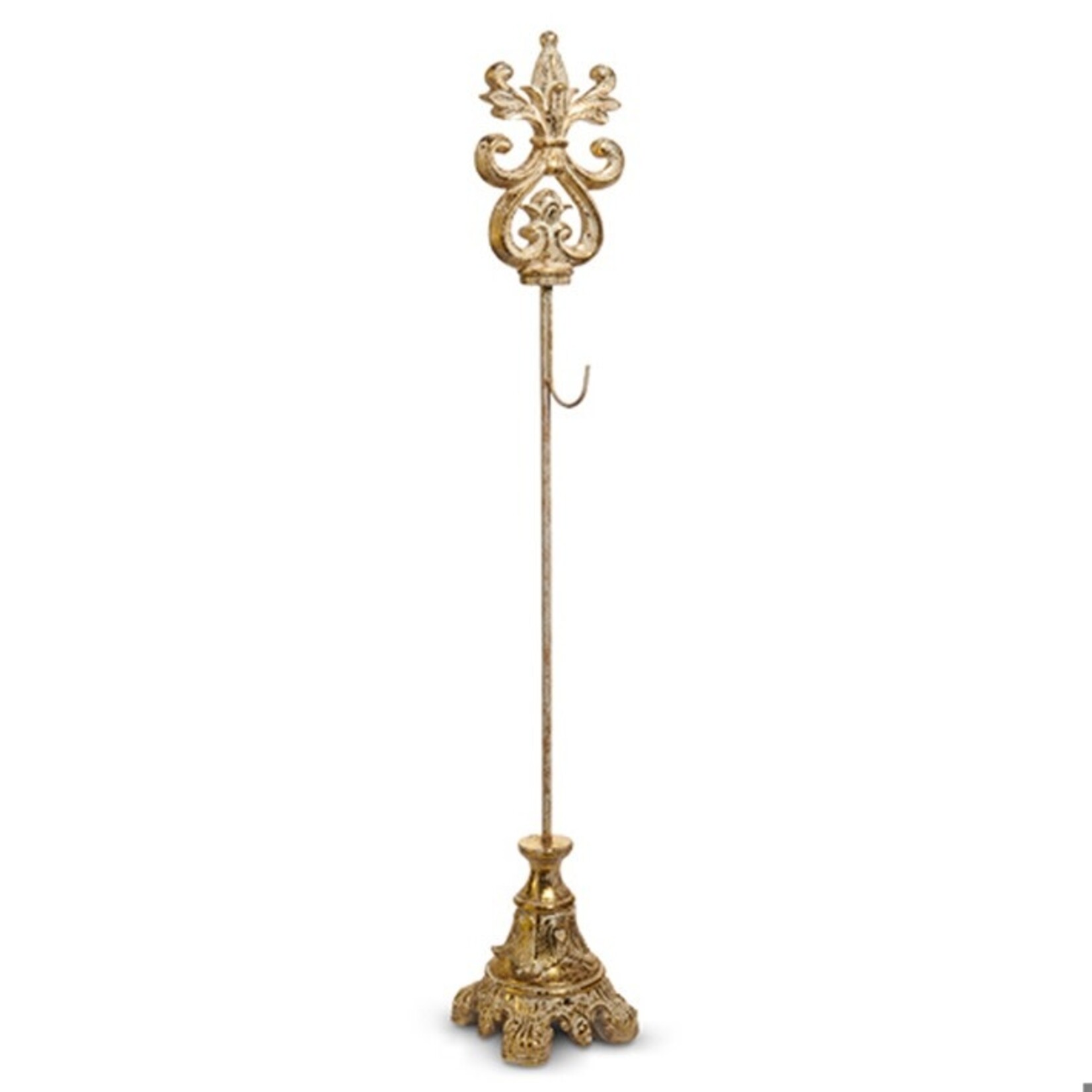 RAZ Imports Gold Acanthus Wreath Stand 32.5"