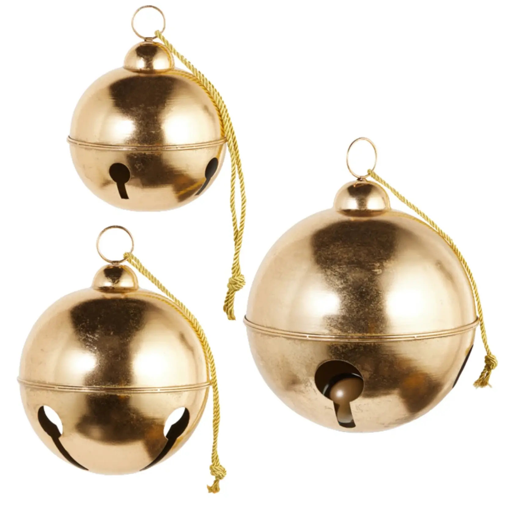 RAZ Imports Gold Metal Sleigh Bell Ornament