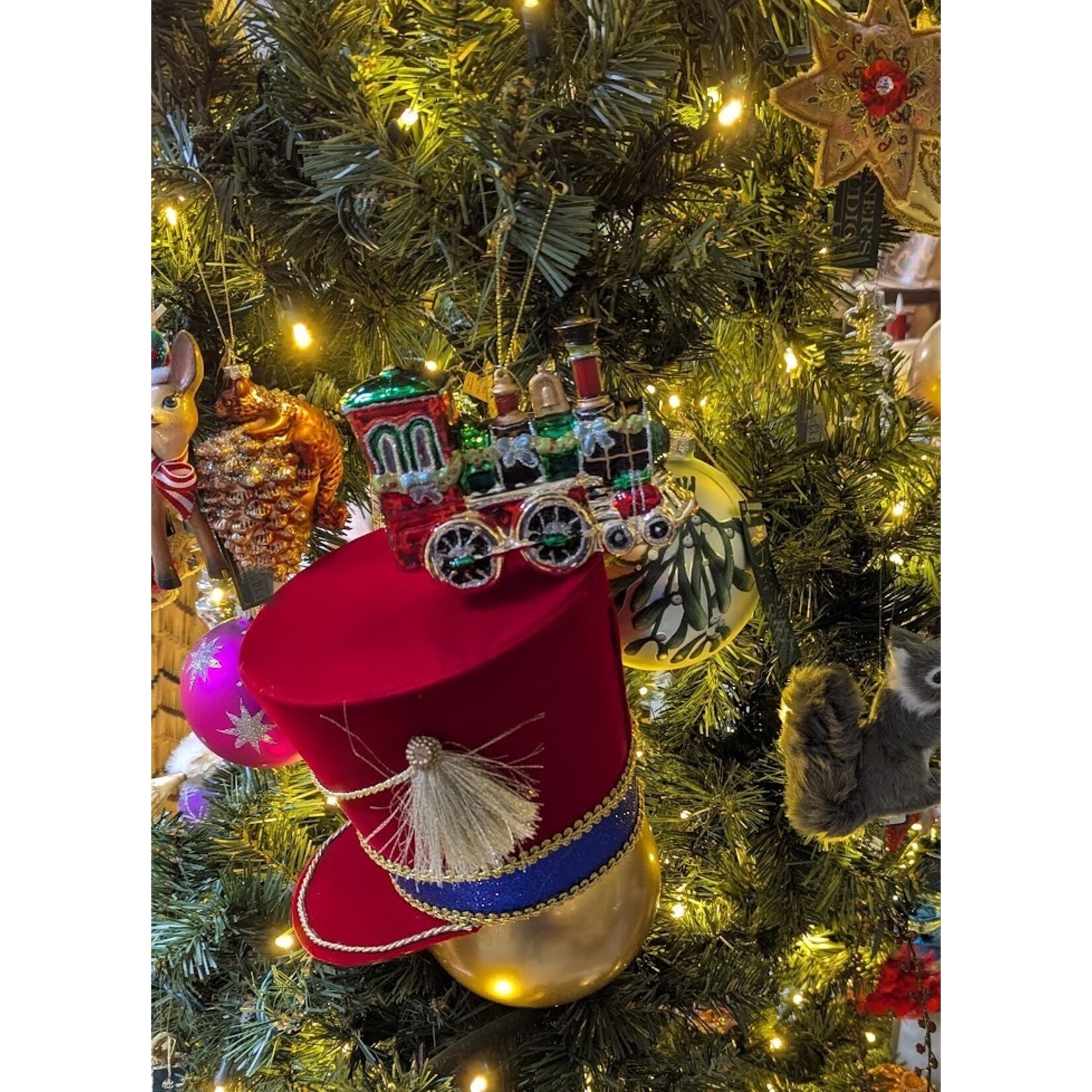 RAZ Imports Nutcracker Hat Tree Topper 8.25" Ornament