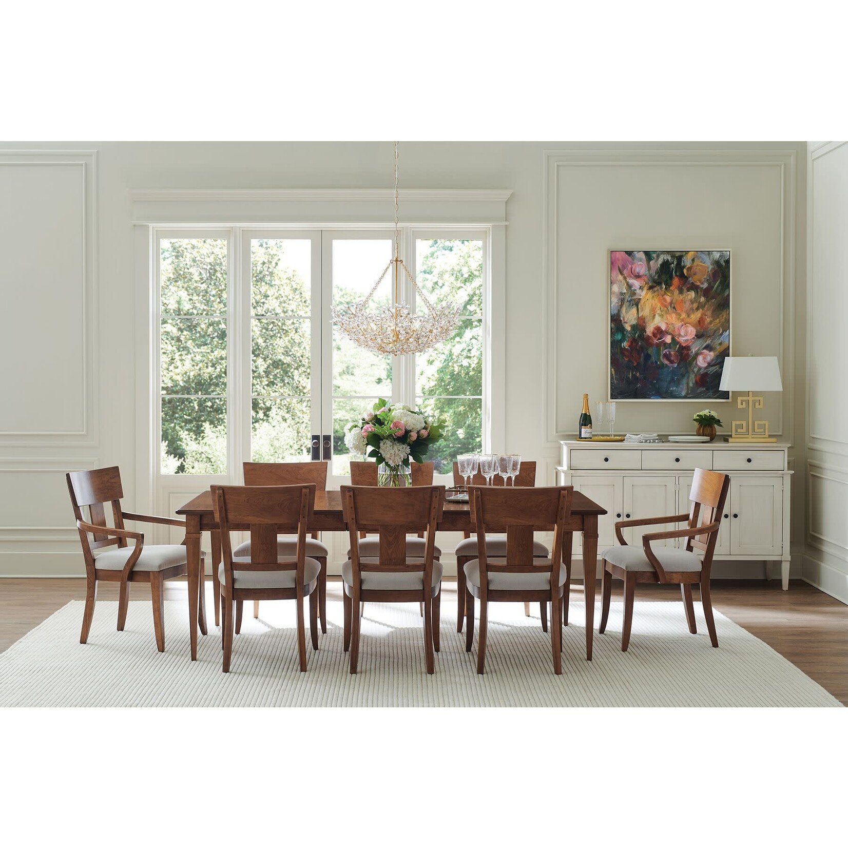 Gat Creek Caperton Thea Cherry Side Chair Upholstered Seat