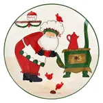 Vietri Old St. Nick Large Round Platter with Oven Vietri Old St. Nick Large Round Platter with Oven