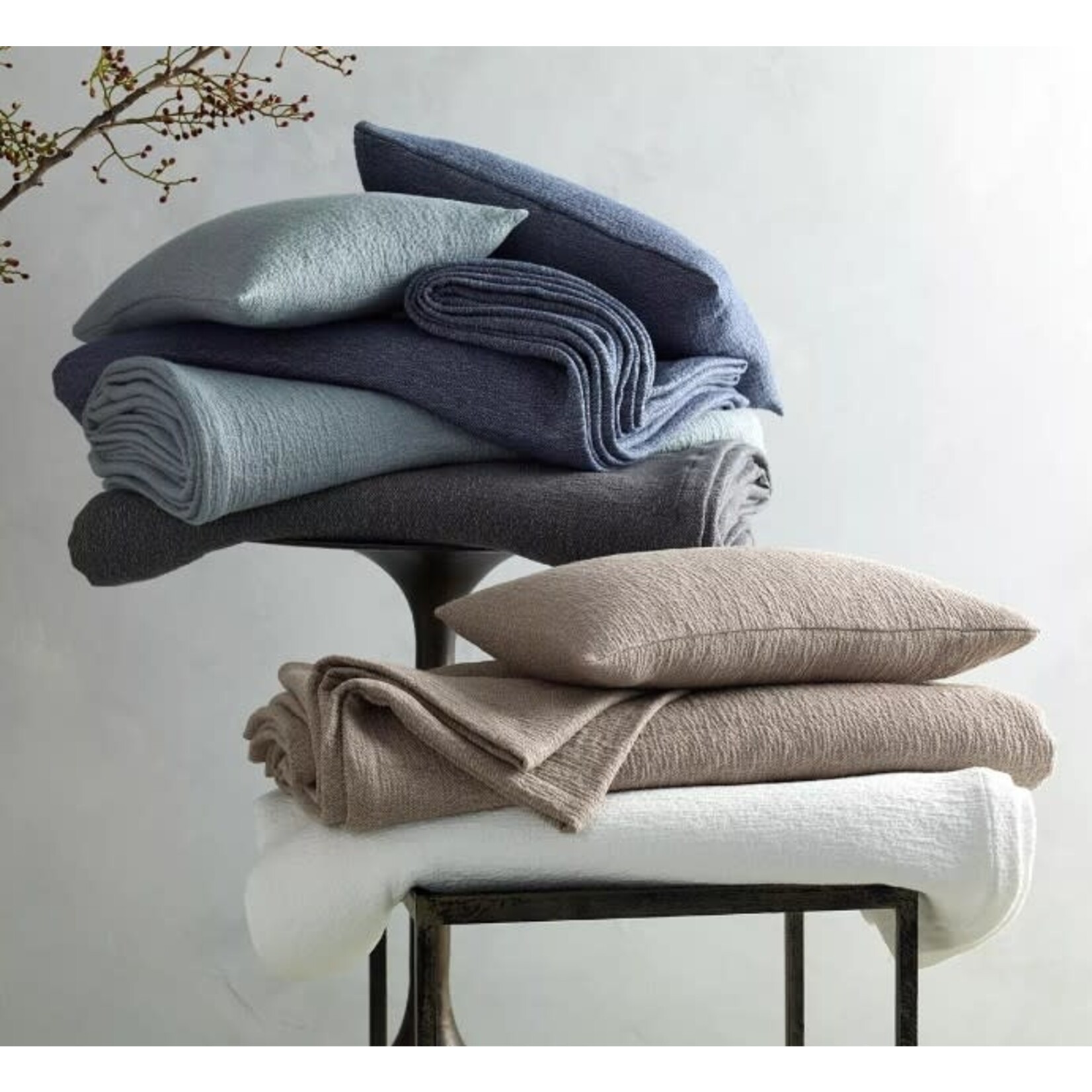 Matouk Pacific Euro Pillow Sham White