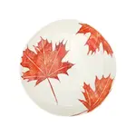 Vietri Autunno Maple Leaves Round Shallow Bowl