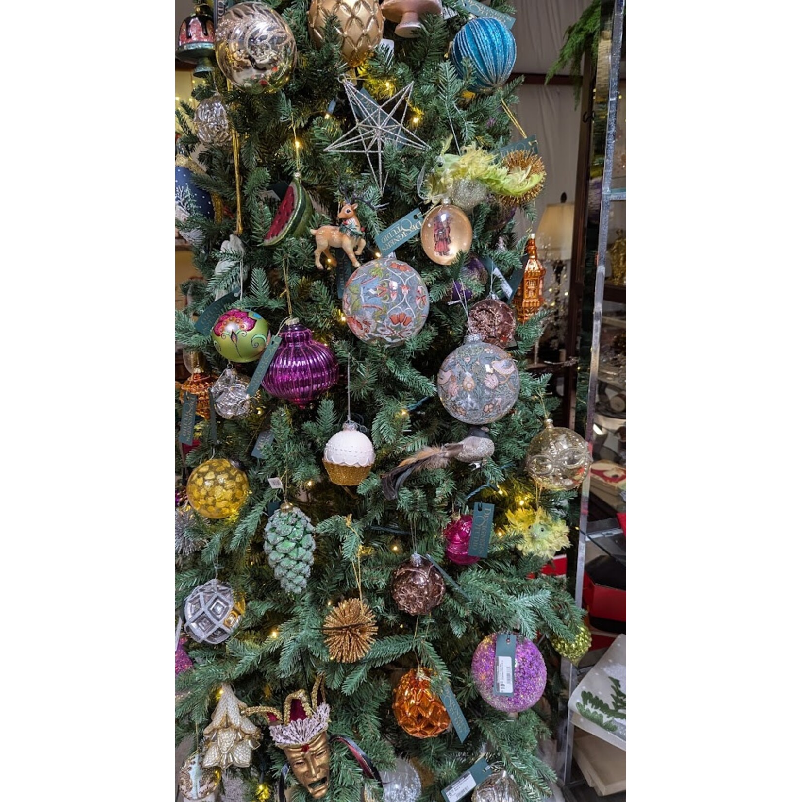 RAZ Imports William Morris Ball Ornament 5"