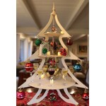 A Treasured Tree Tall Wood Traditional Tree Display 4'