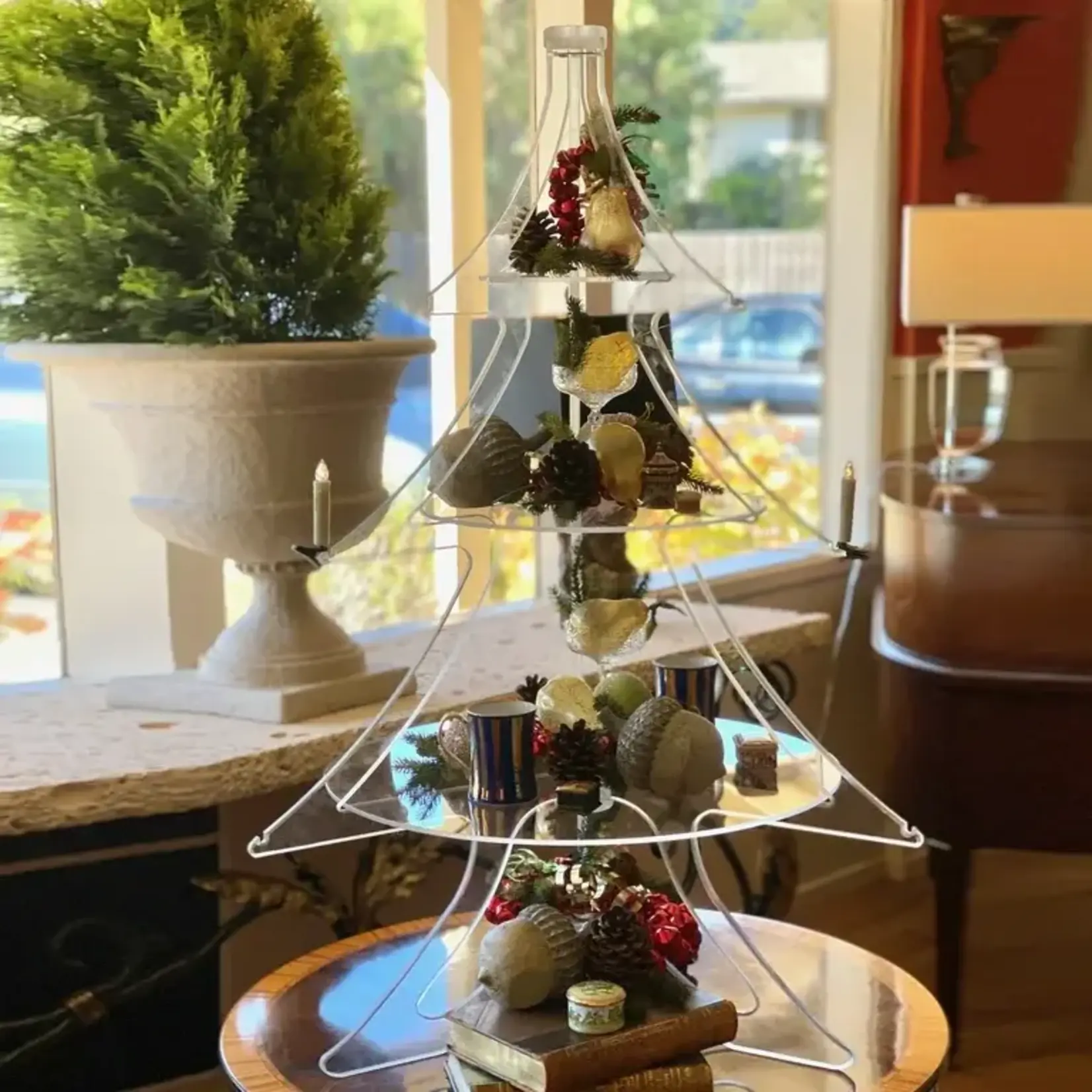 A Treasured Tree Tall Acrylic Traditional Tree Display 4'