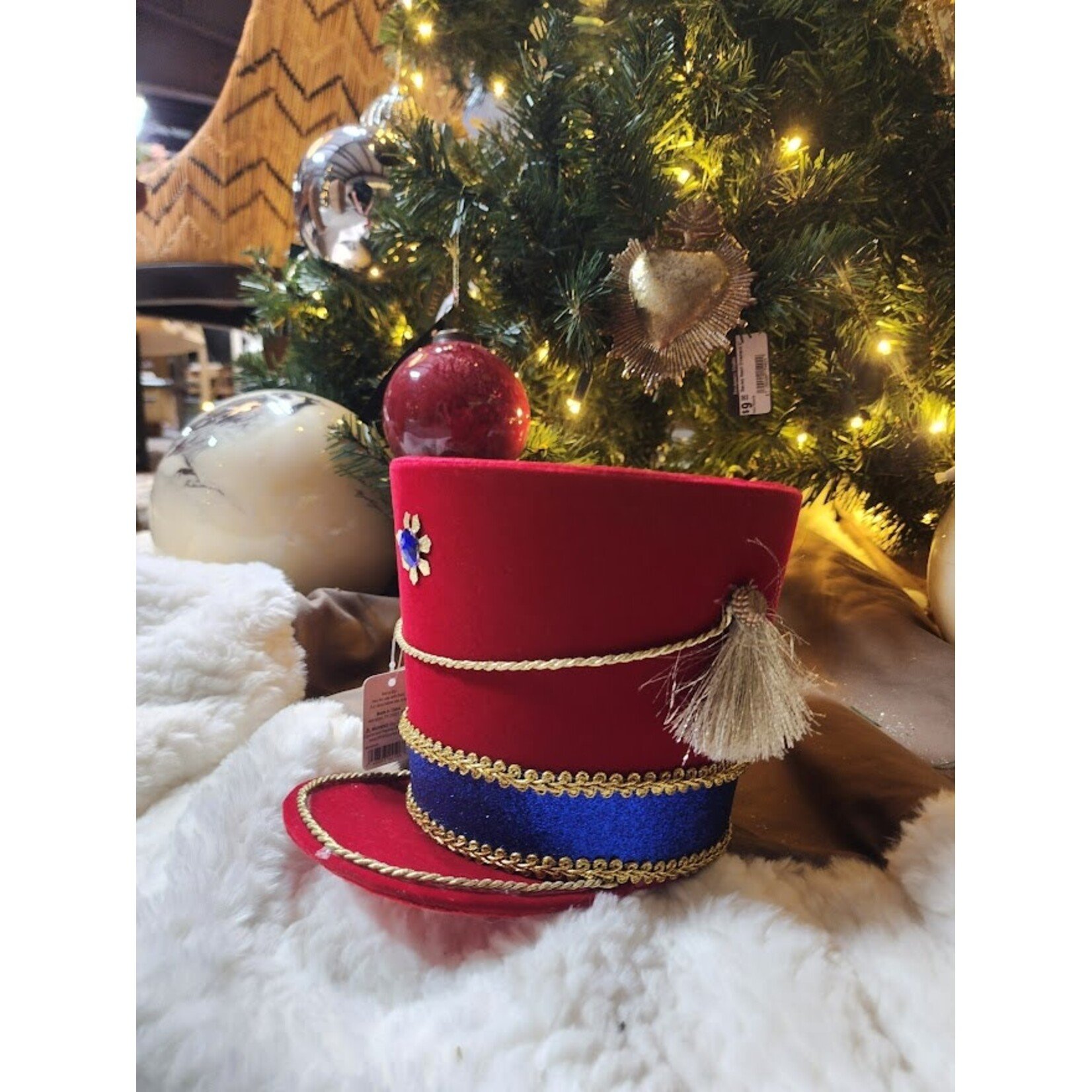 RAZ Imports Nutcracker Hat Tree Topper 8.25" Ornament