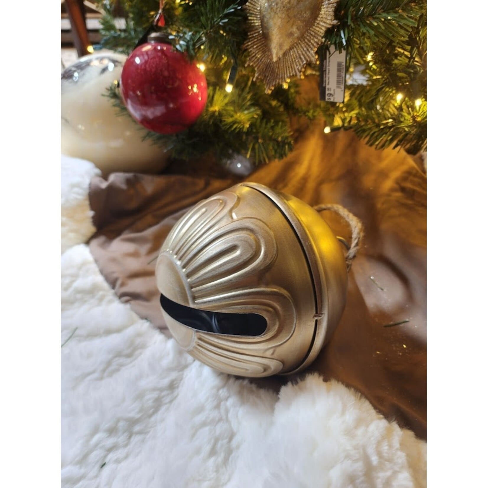 RAZ Imports Gold Metal Sleigh Bell Ornament