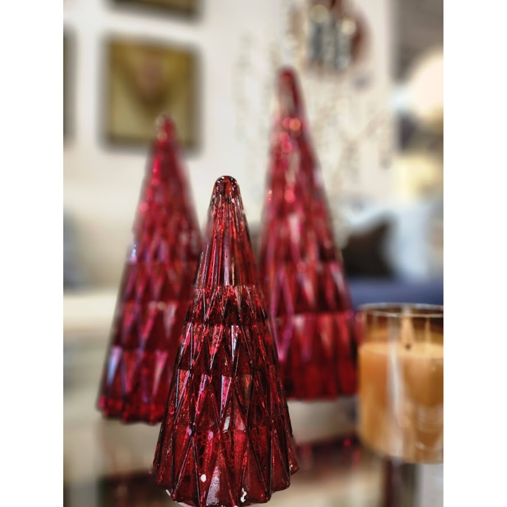 RAZ Imports Berry Glass Lighted Tree
