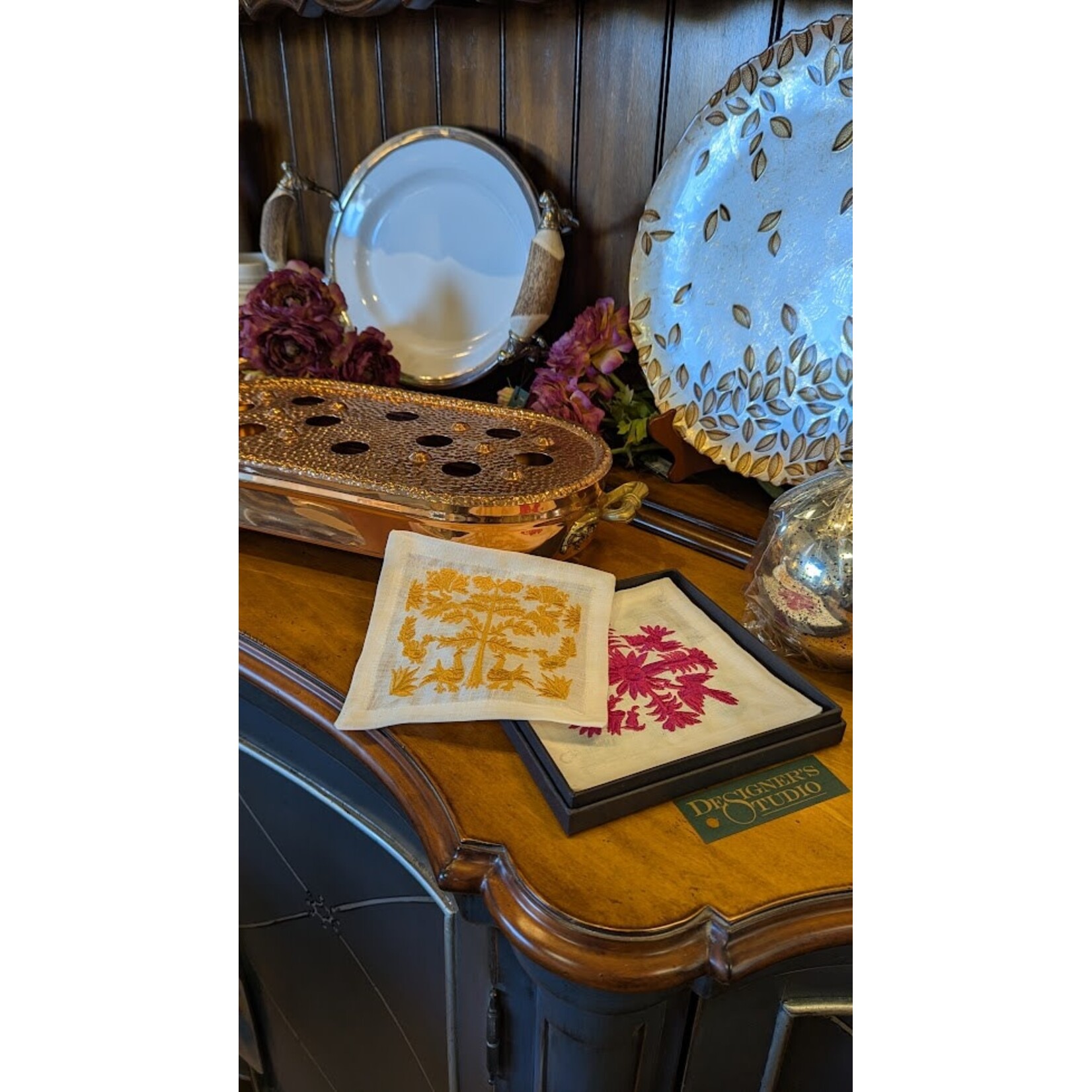 Kim Seybert Otomi Cocktail Napkins Set of 6