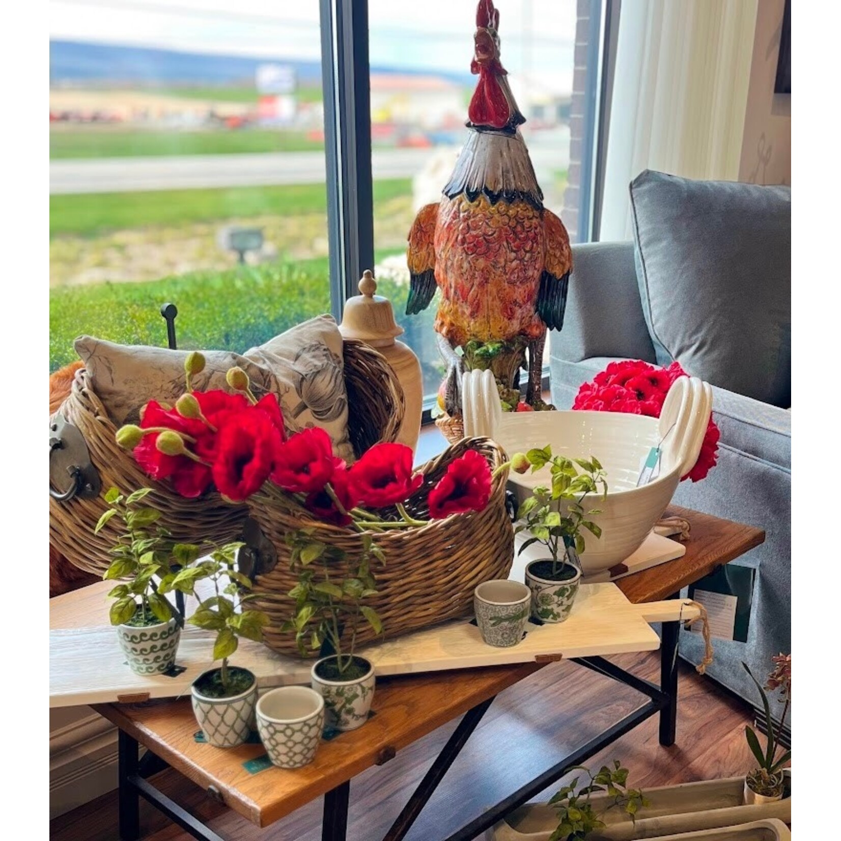 Pigeon and Poodle Varna Natural Rattan Nested Baskets Set of 2