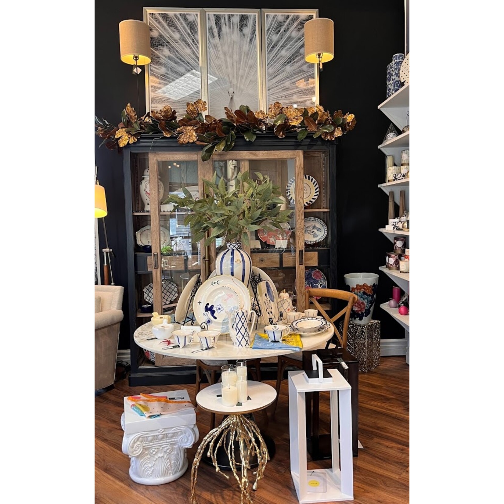 Michael Aram Water Hyacinth Accent Table