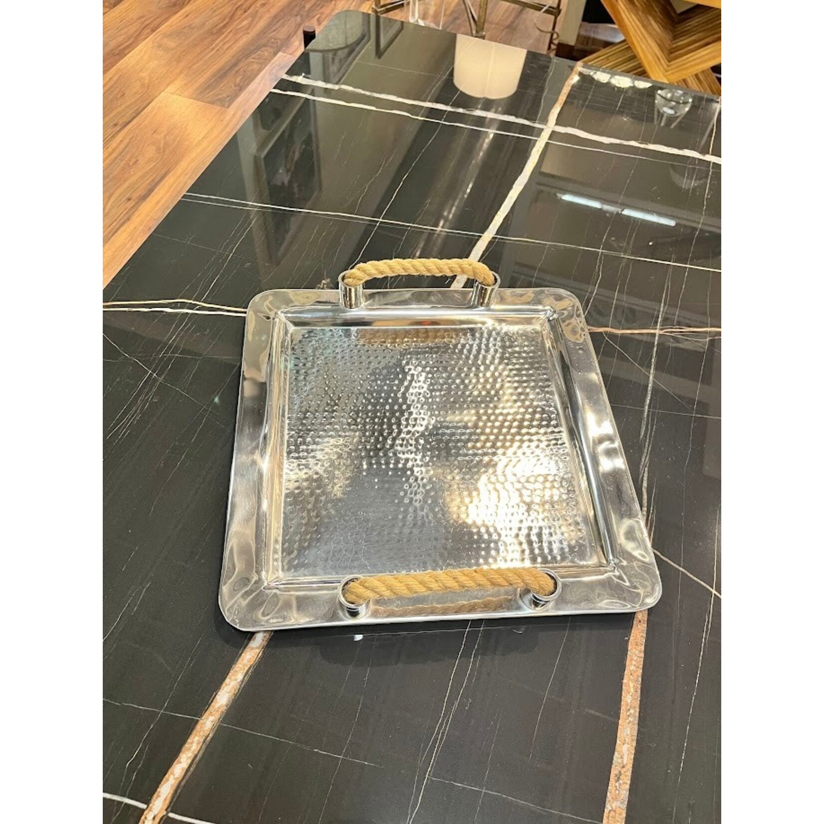Two's Company Rope Handles Tray