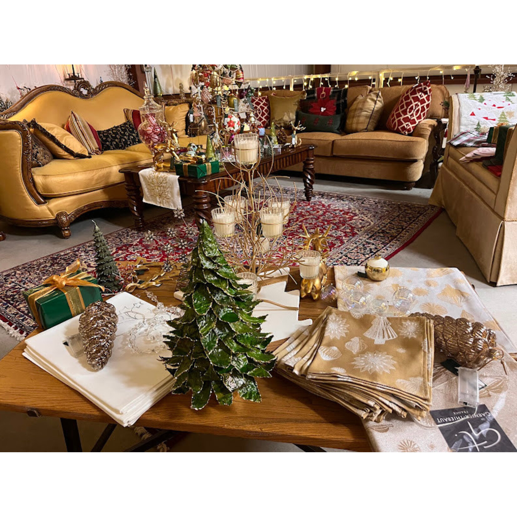 Zodax Natural Leaf Tree on Pot Green