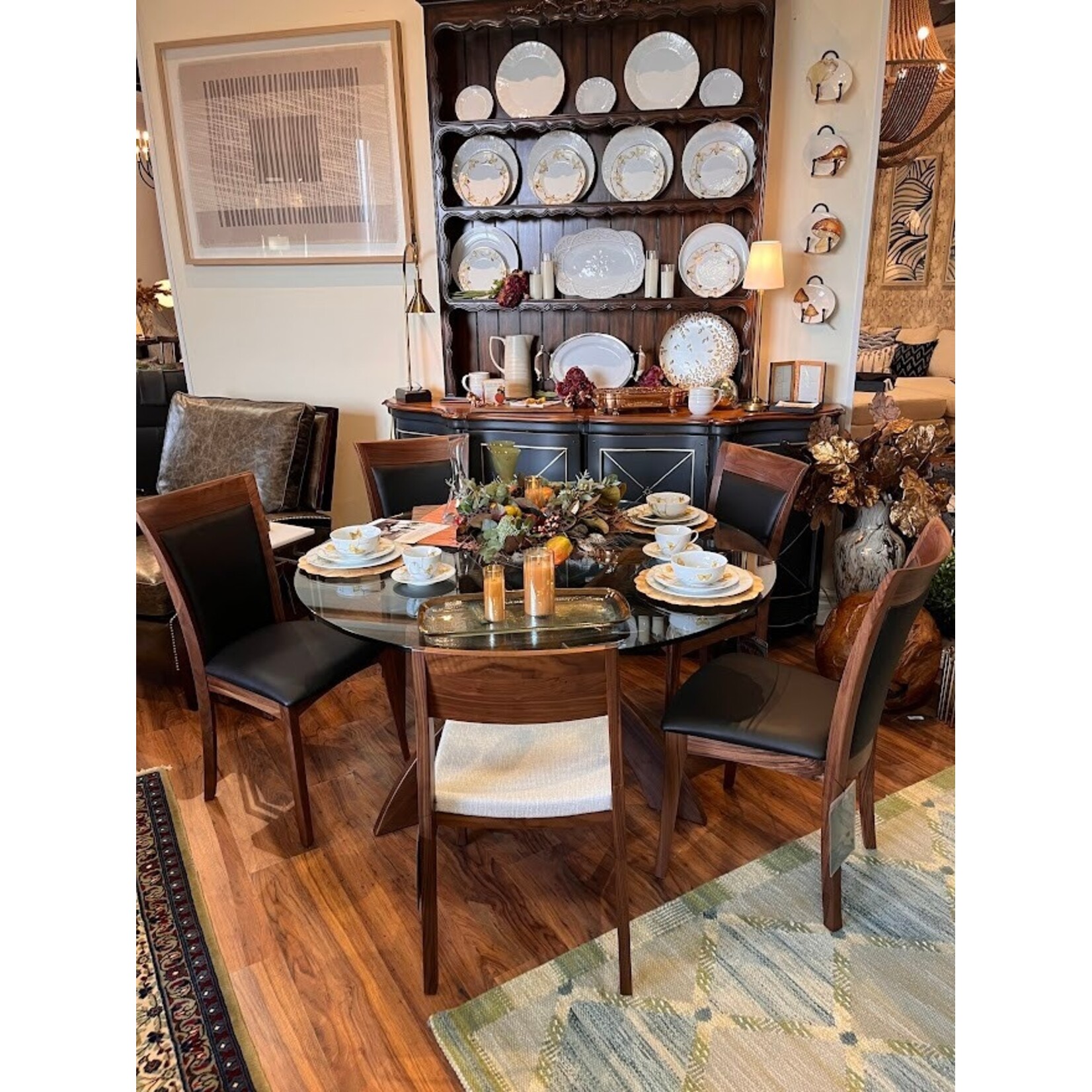 Maitland Smith Carved Wooden Plate Rack