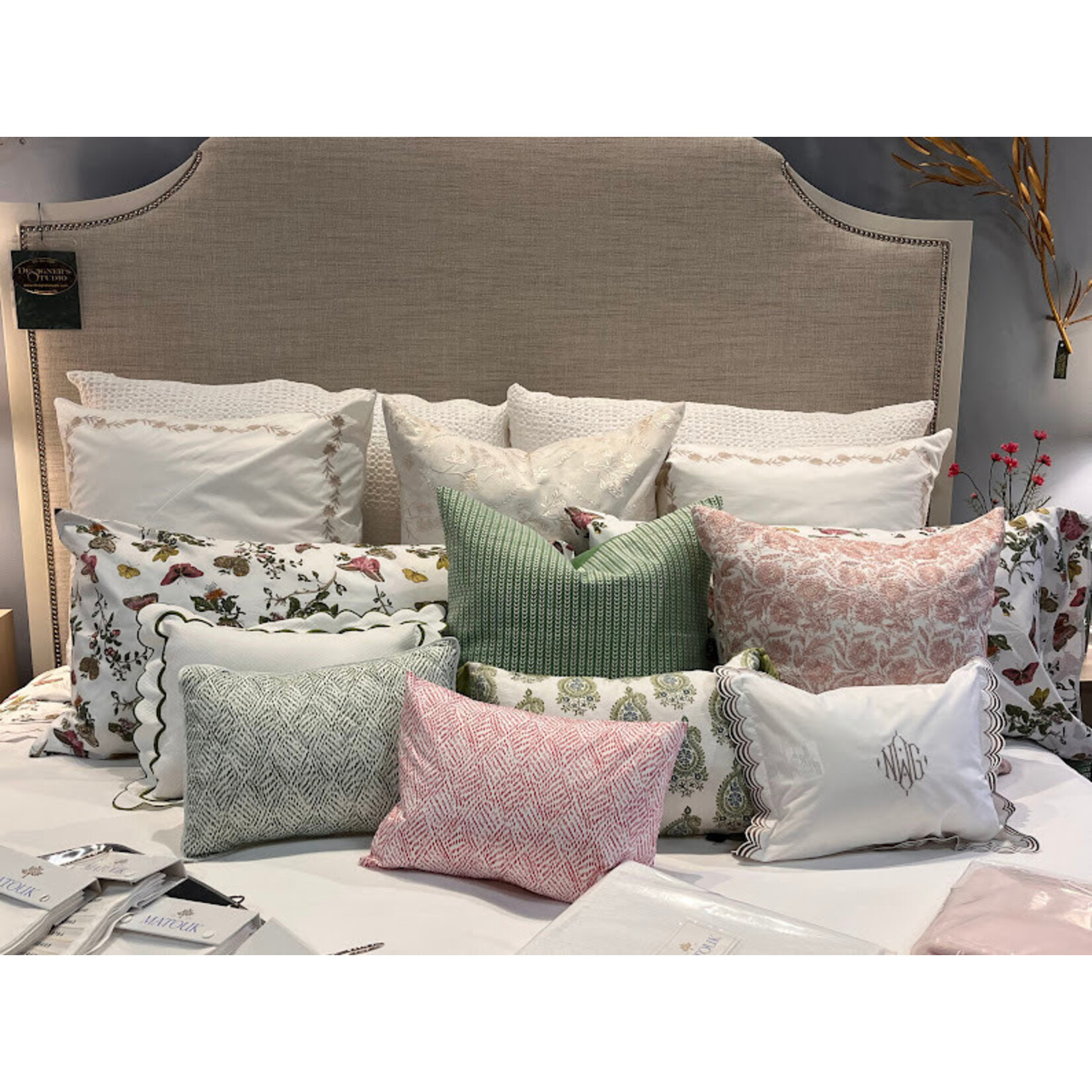 John Robshaw Textiles Nisha Euro Pillow with Feather Insert