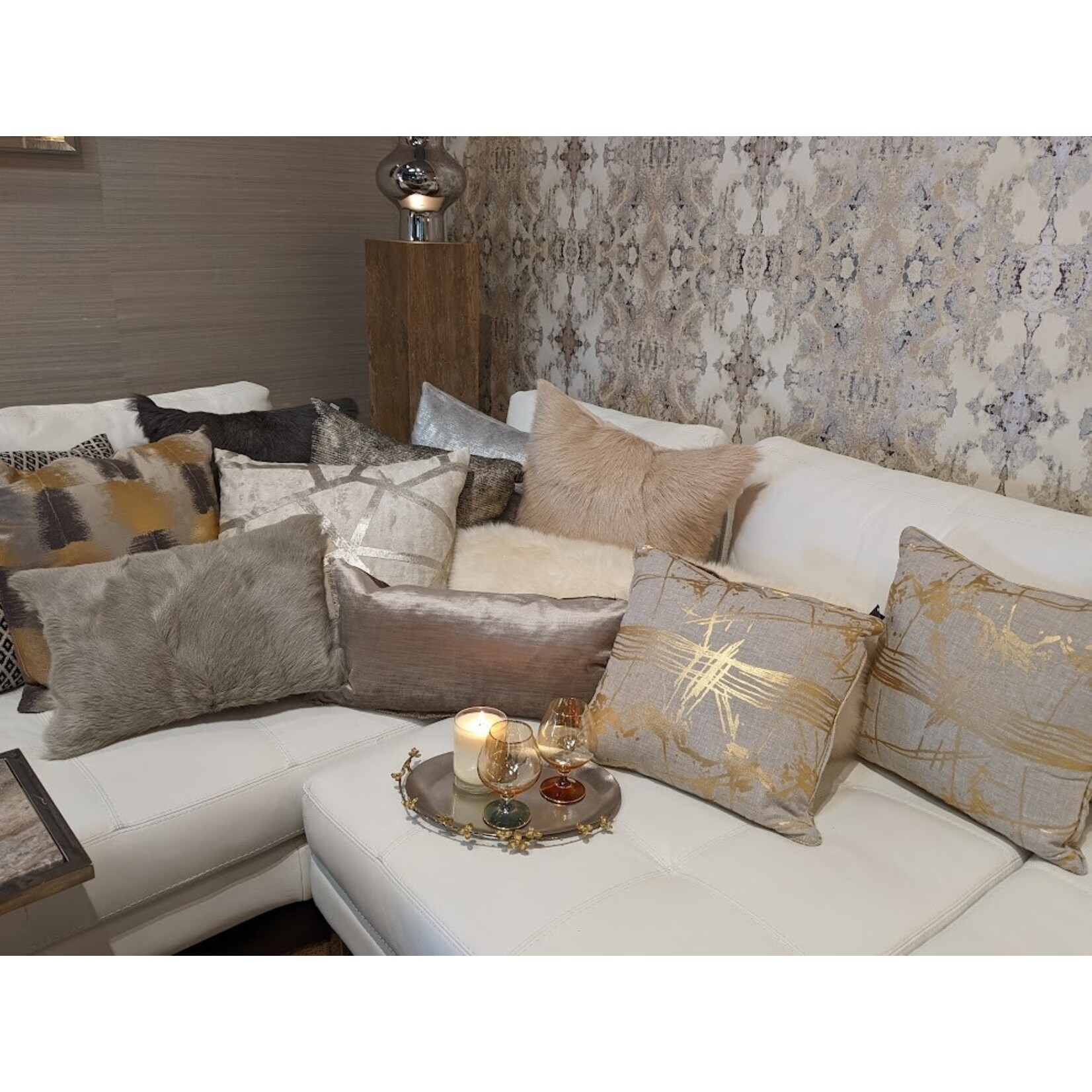 Decorum Home Corp Billy Gray Lumbar Throw Pillow