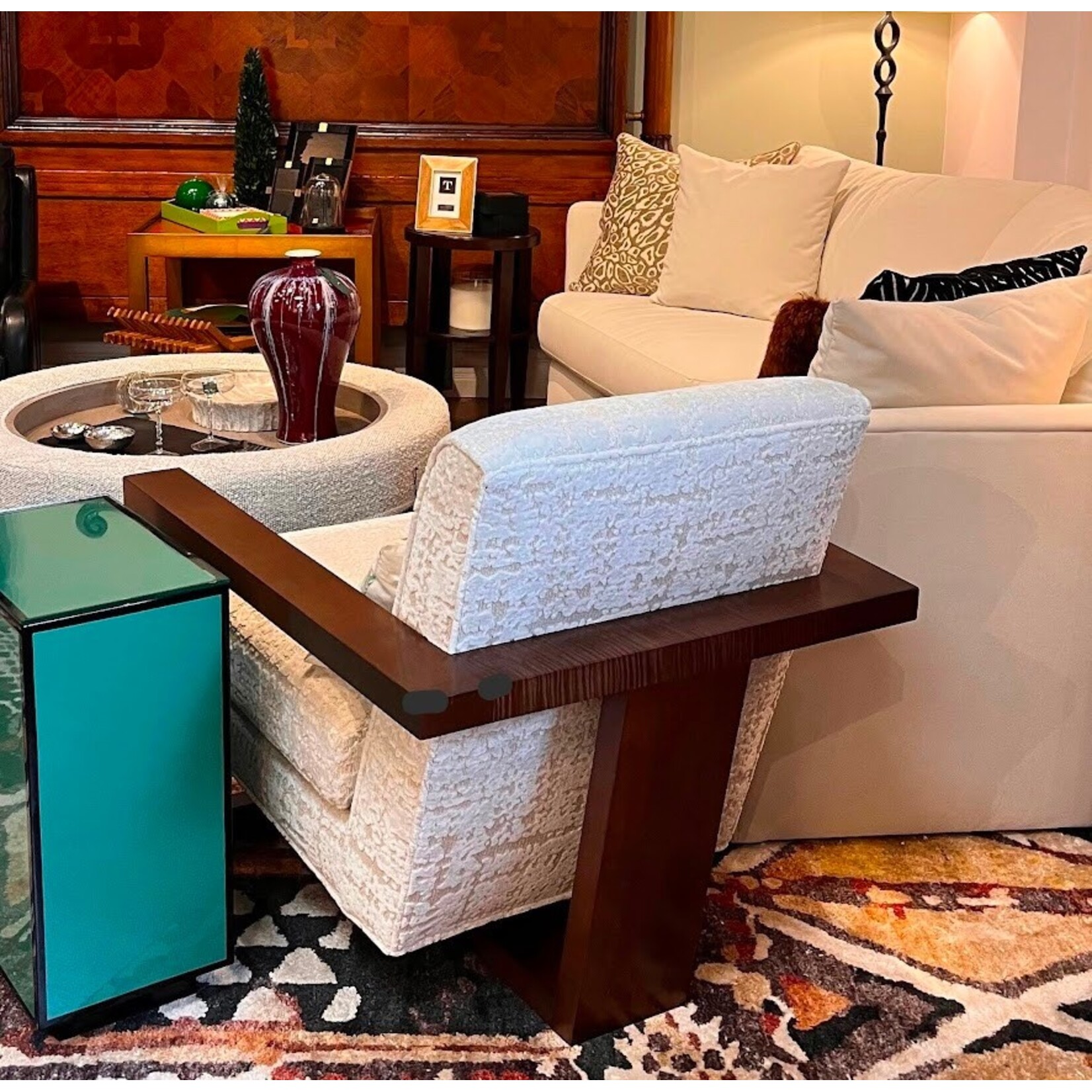 Thayer Coggin Roger Chair in Nutty Brown