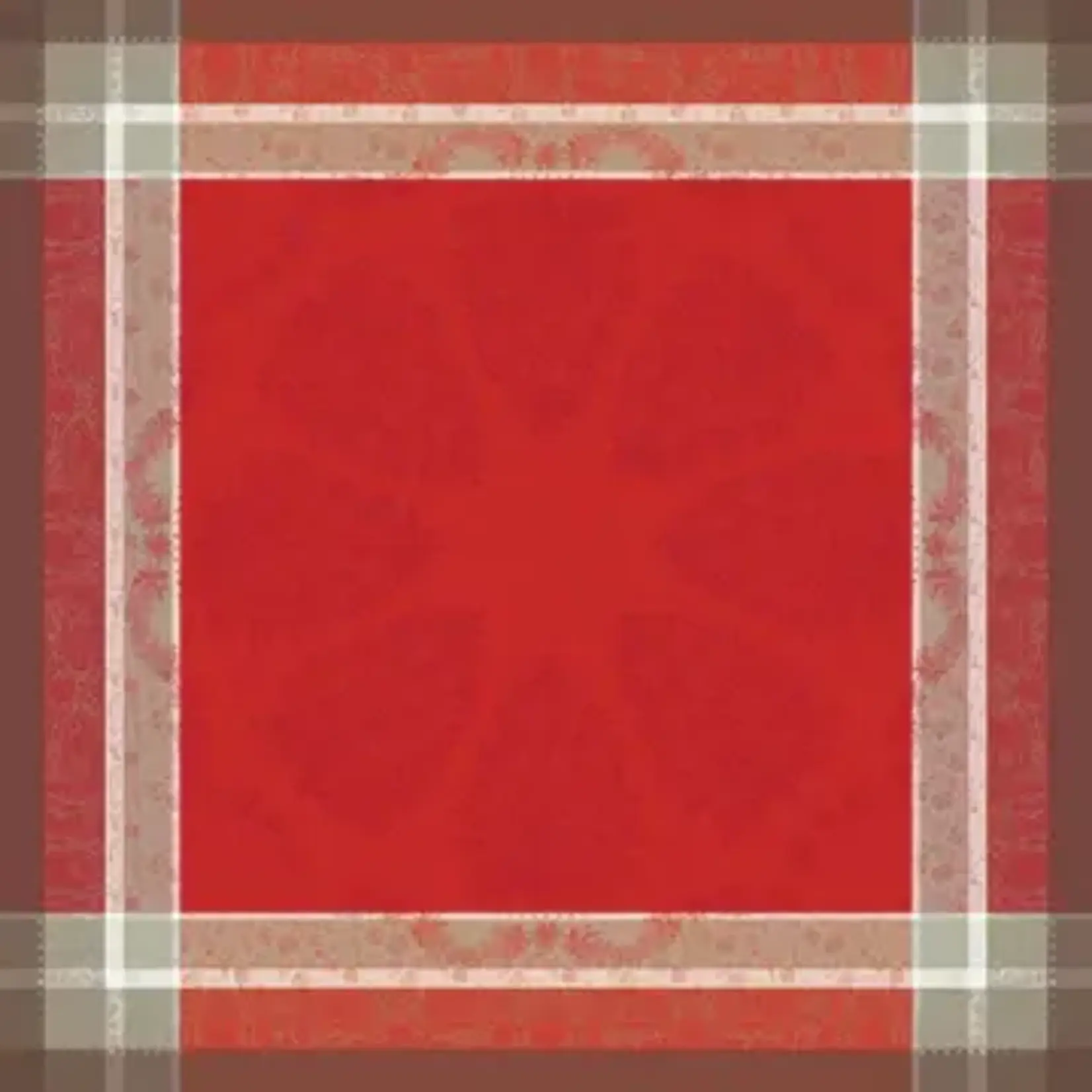 Garnier Thiebaut Mon Beau Sapin Rouge Tablecloth 69"x69"