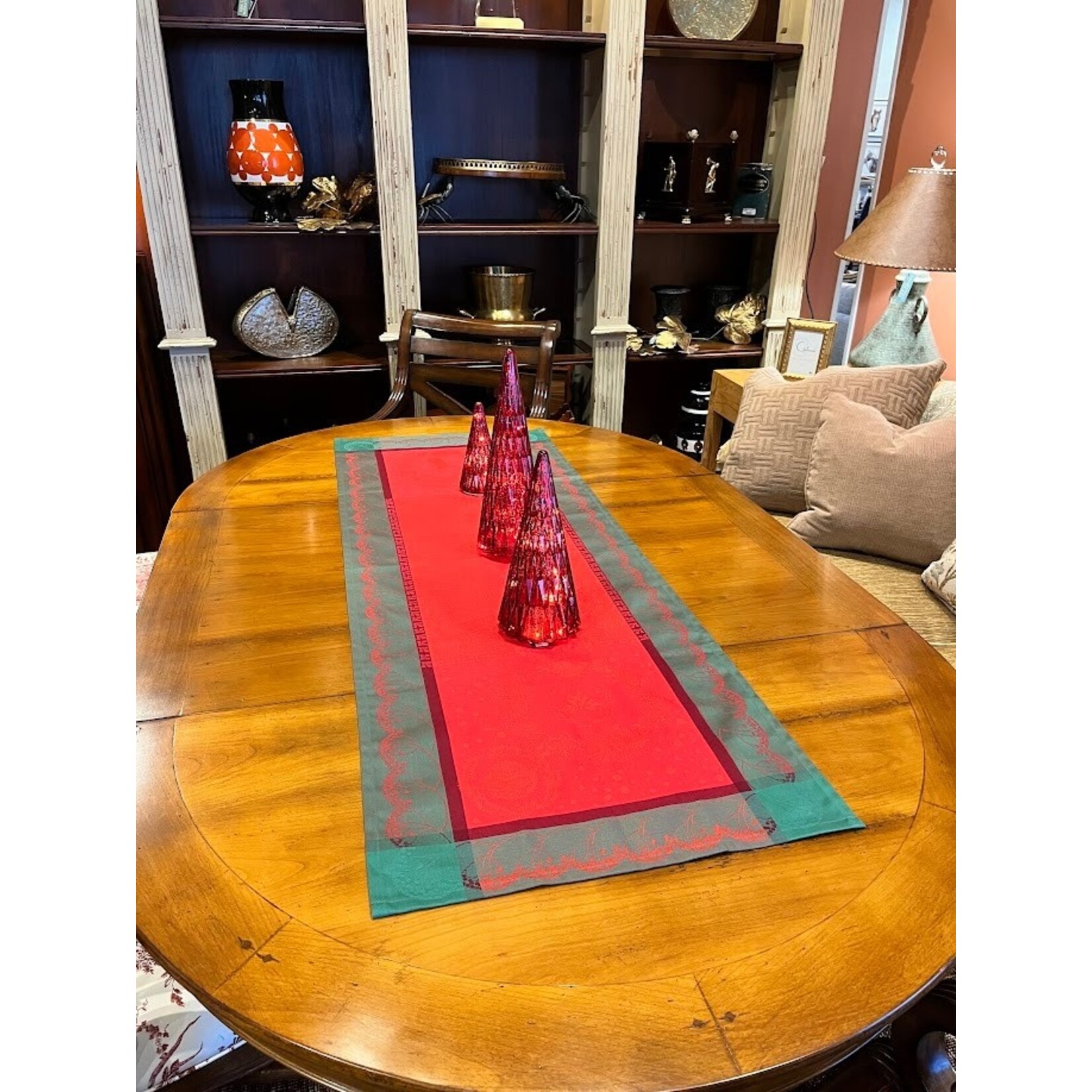 Garnier Thiebaut Christmas Forest Red Table Runner