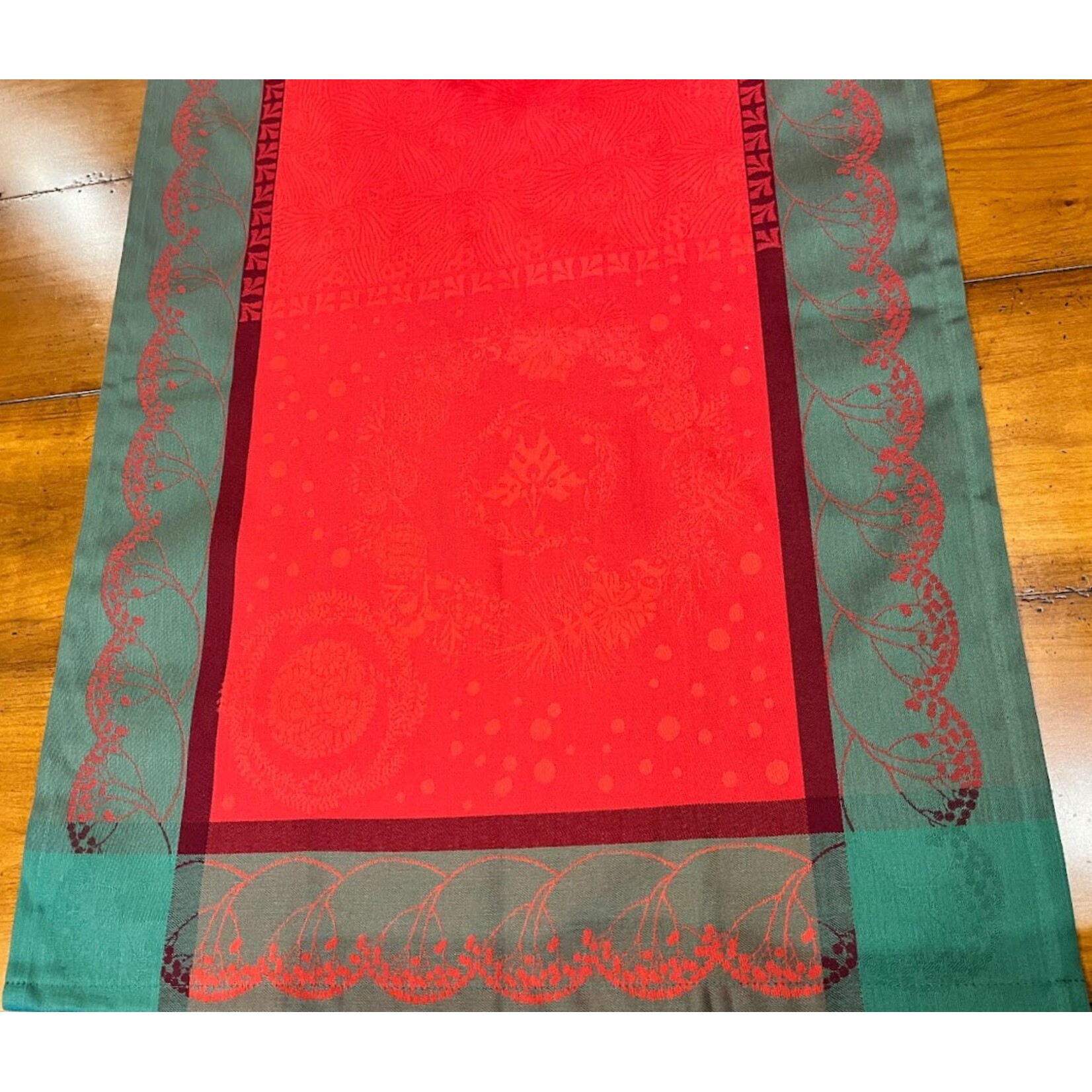 Garnier Thiebaut Christmas Forest Red Table Runner