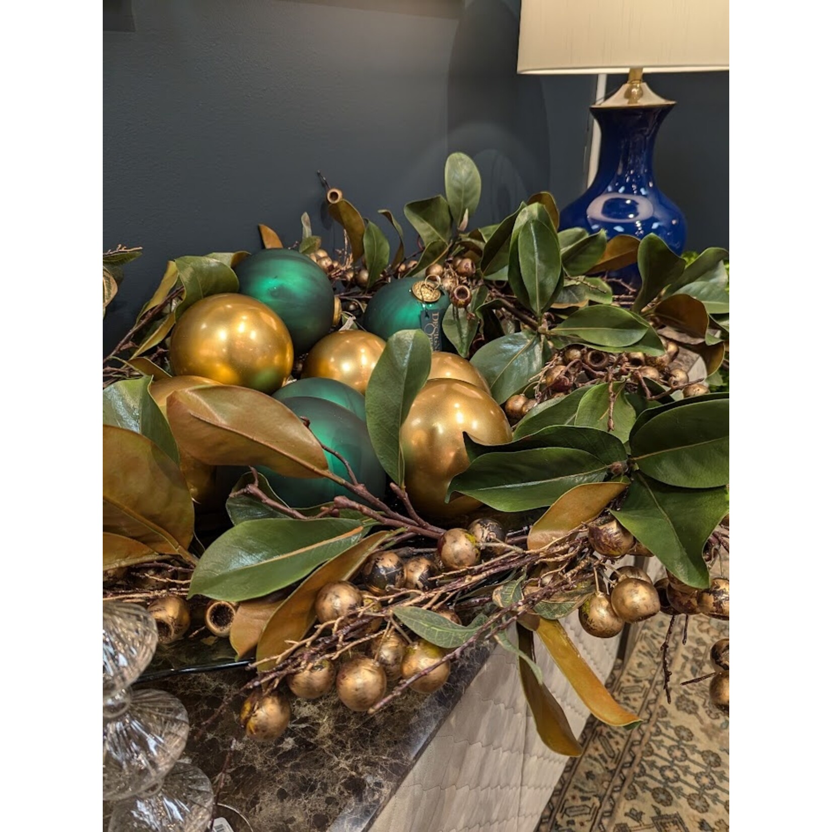 Katherine's Collection Journey Glass Ornament Small Gold