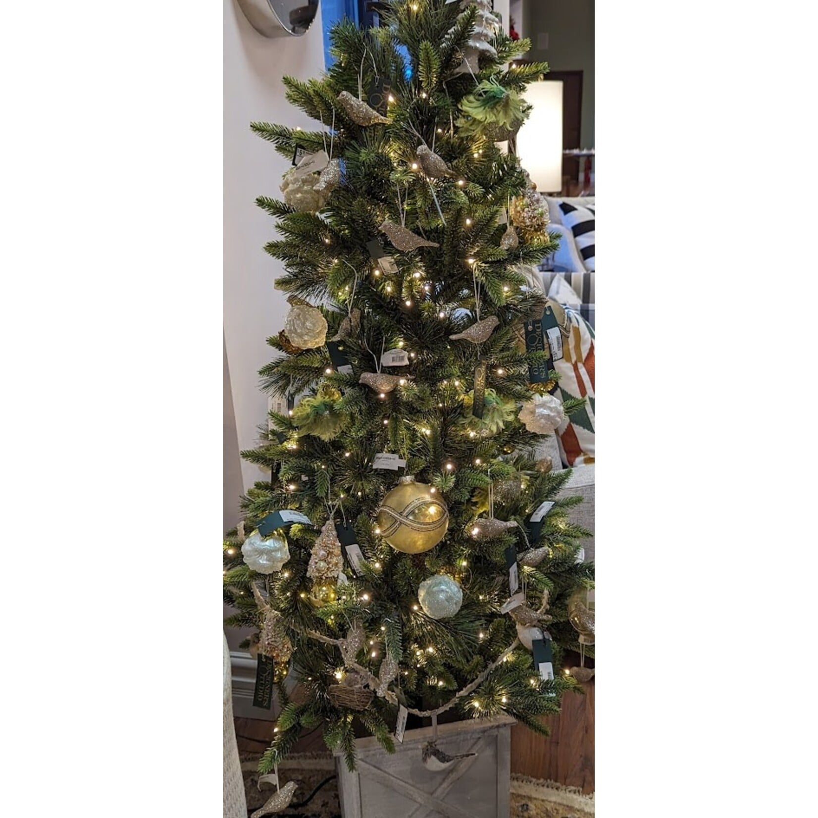 Two's Company Glitter Gum Drop Tree Ornament 5.5"