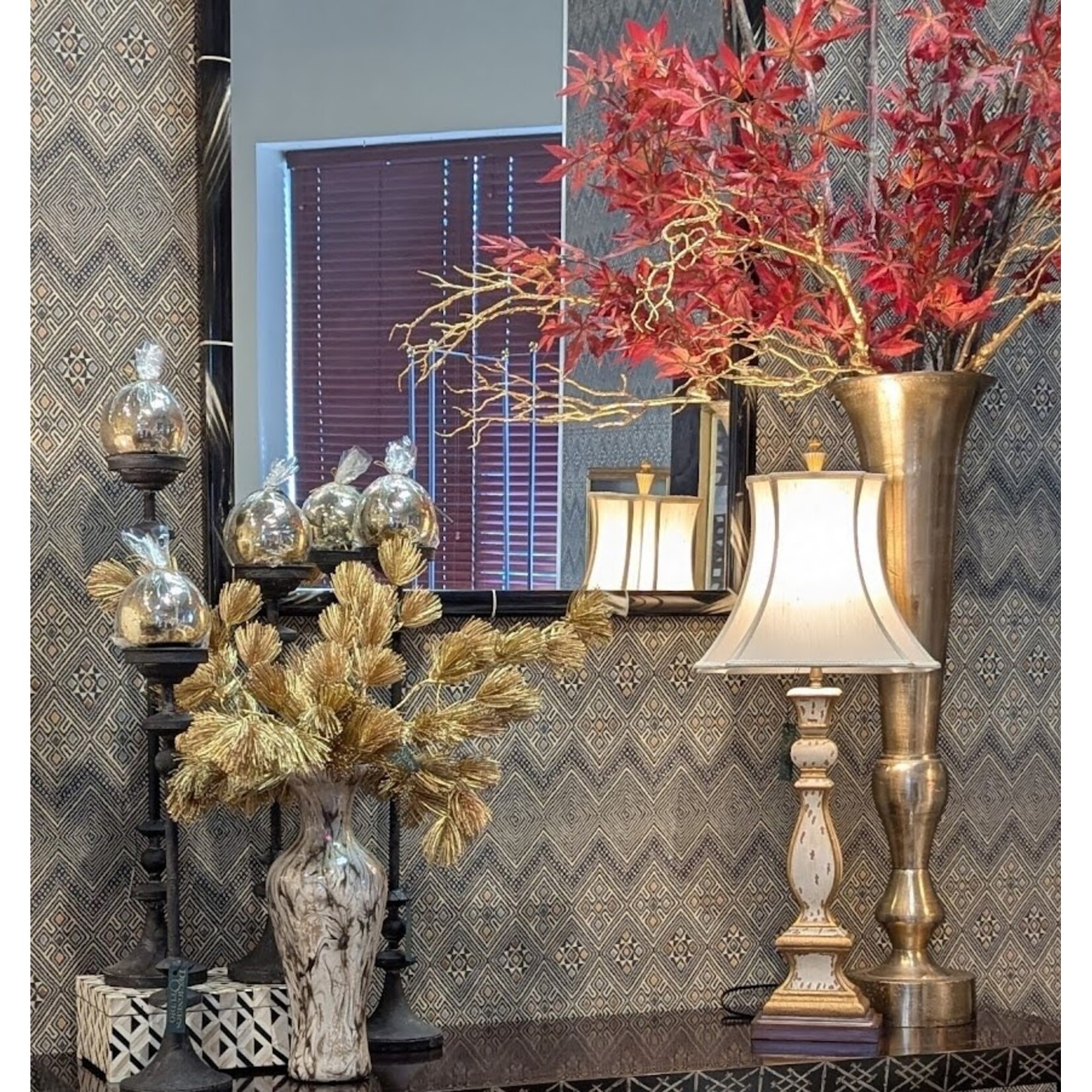 RAZ Imports Black Candle Holder